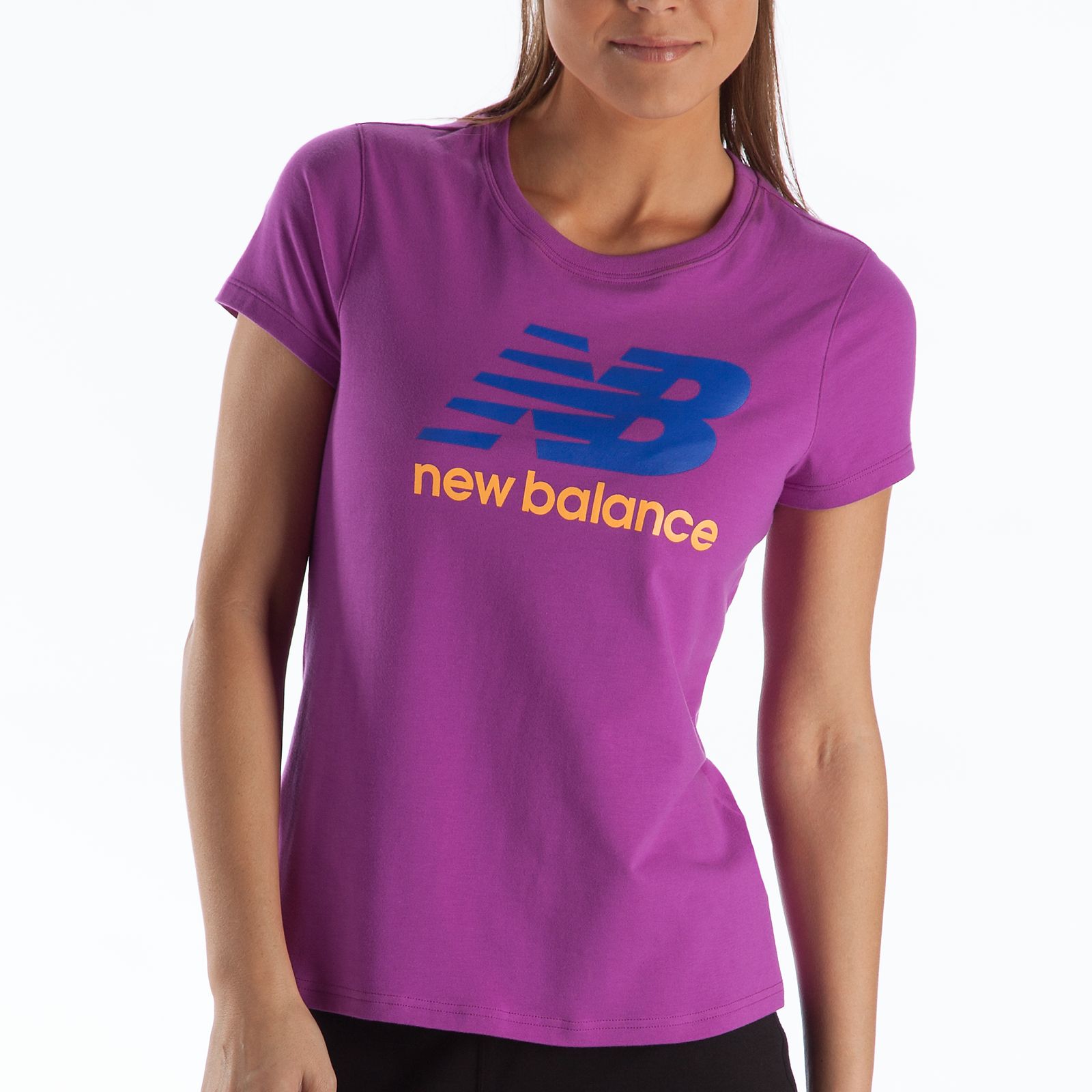 Large Logo Tee, Purple Cactus Flower