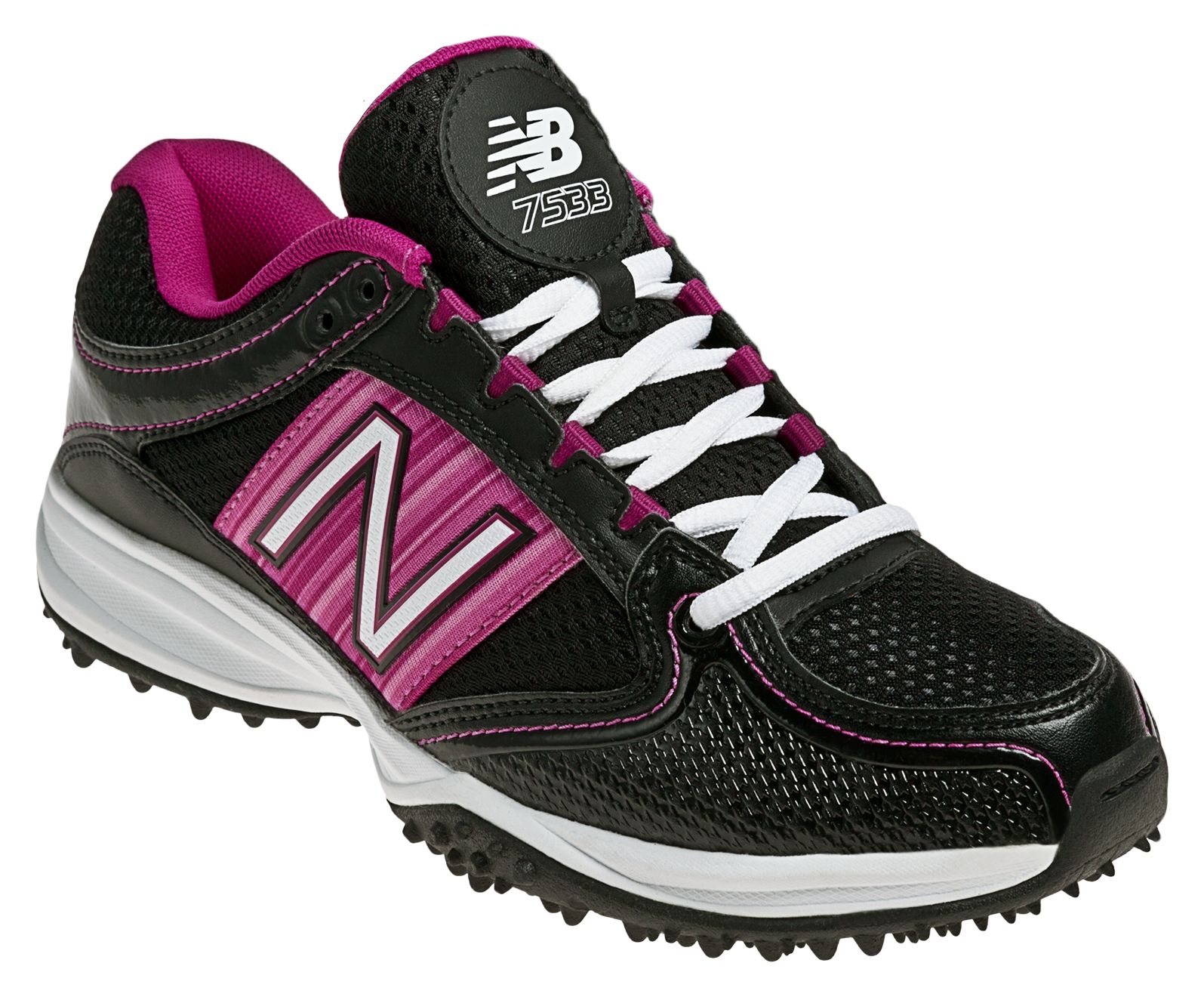 New Balance 7533, Black with Pink