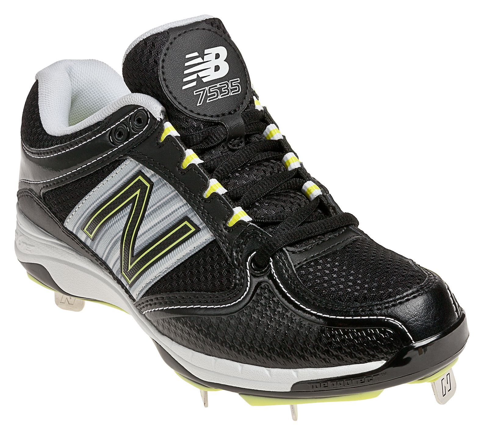 New Balance 7535, Black with Silver
