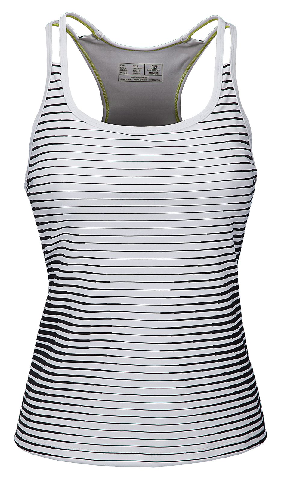 Go Anywhere Tank, White with Black
