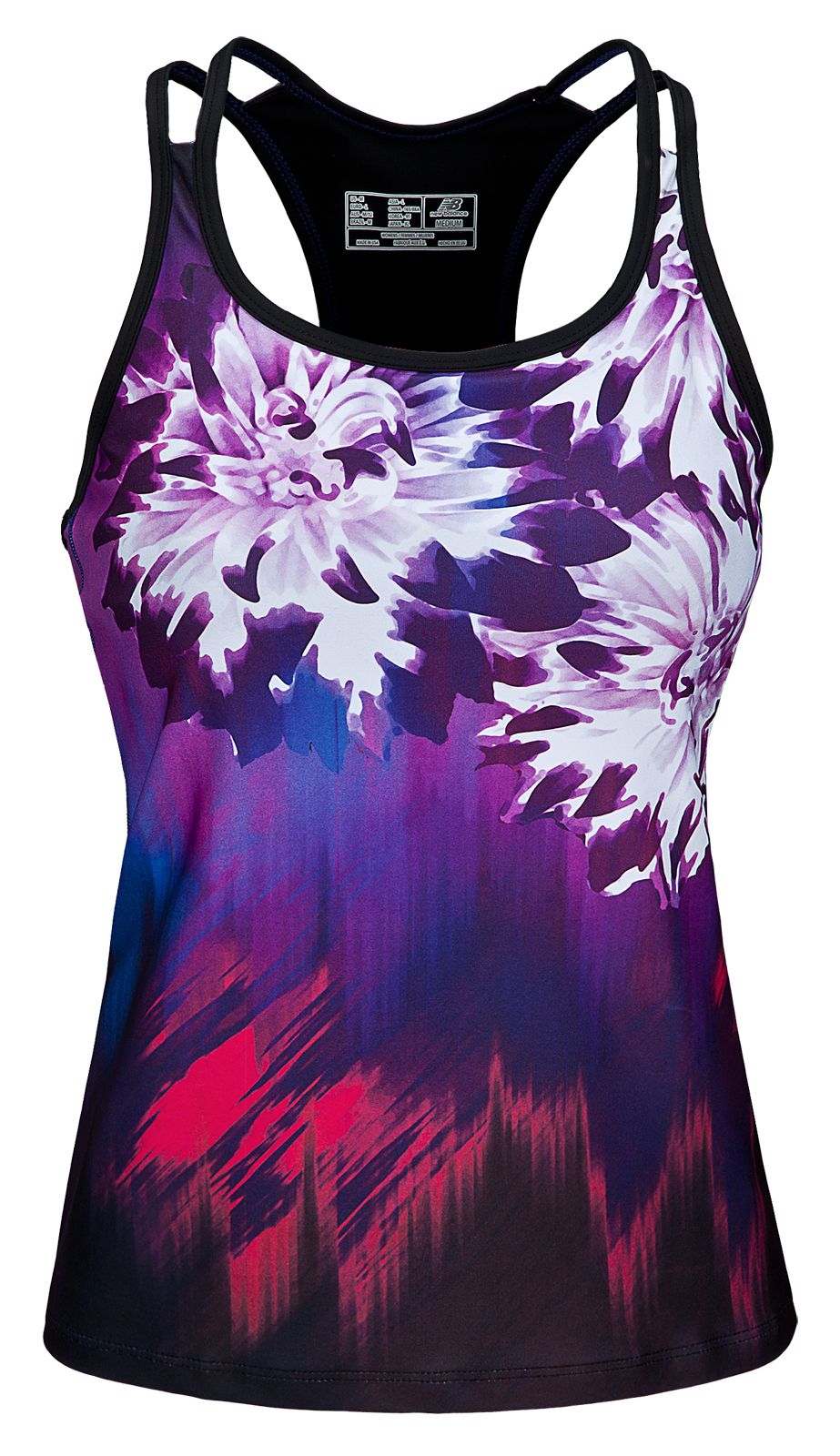 Bodywear Bra Top, Blackberry cord with White