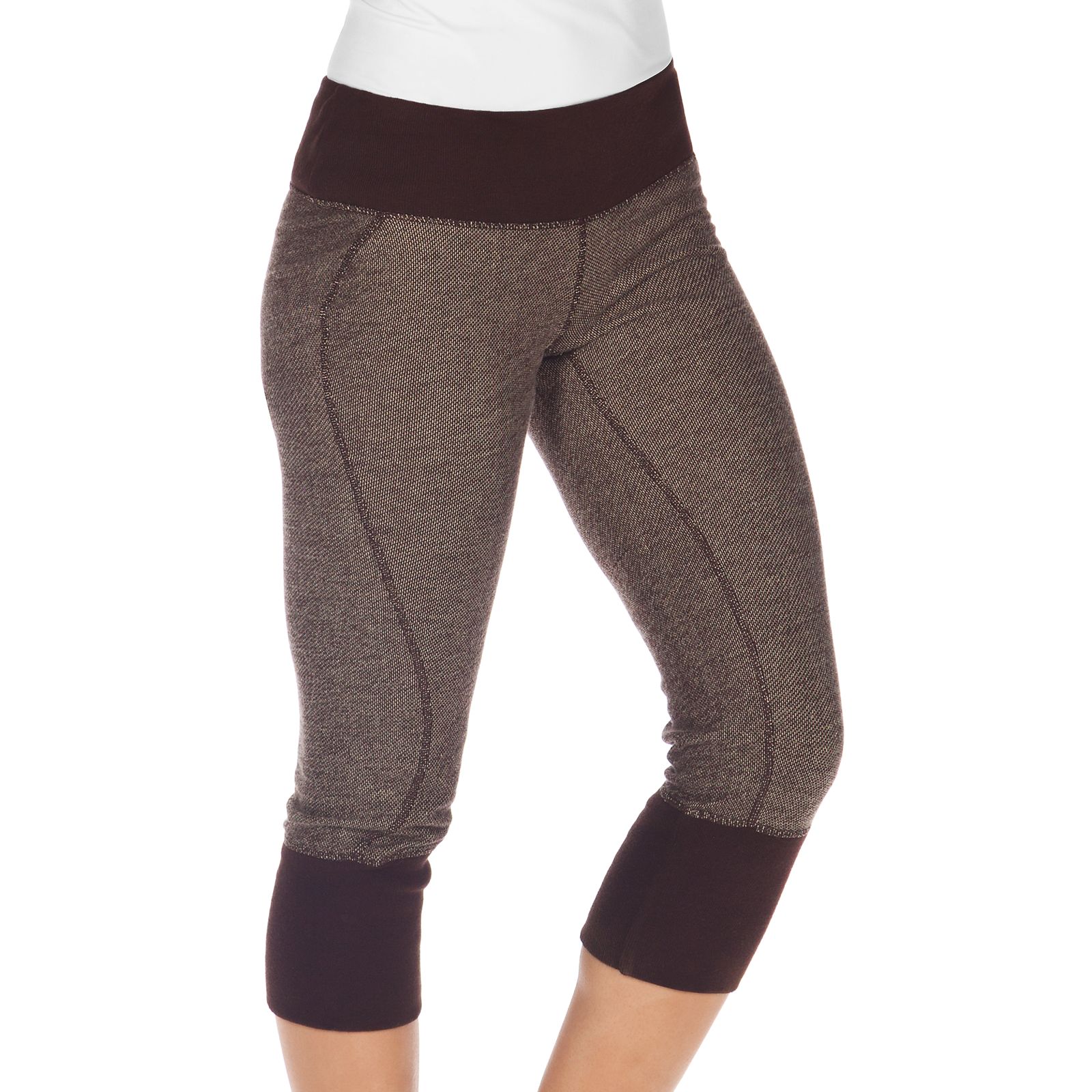 Samasara Crop Legging, Coffee Bean