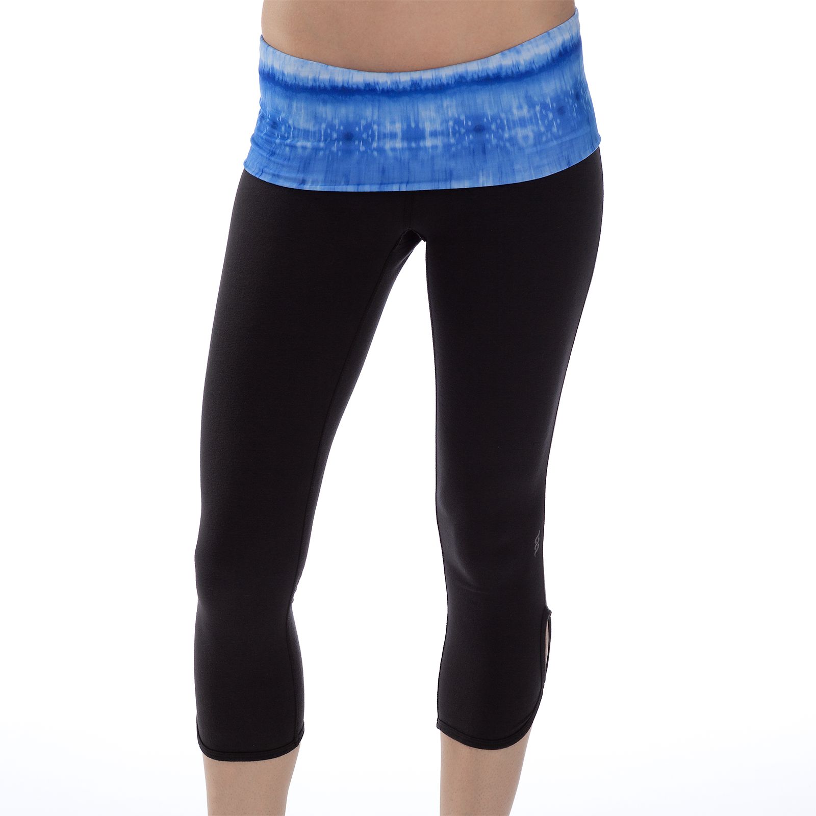 Zen Capri, Black with Dazzling Blue
