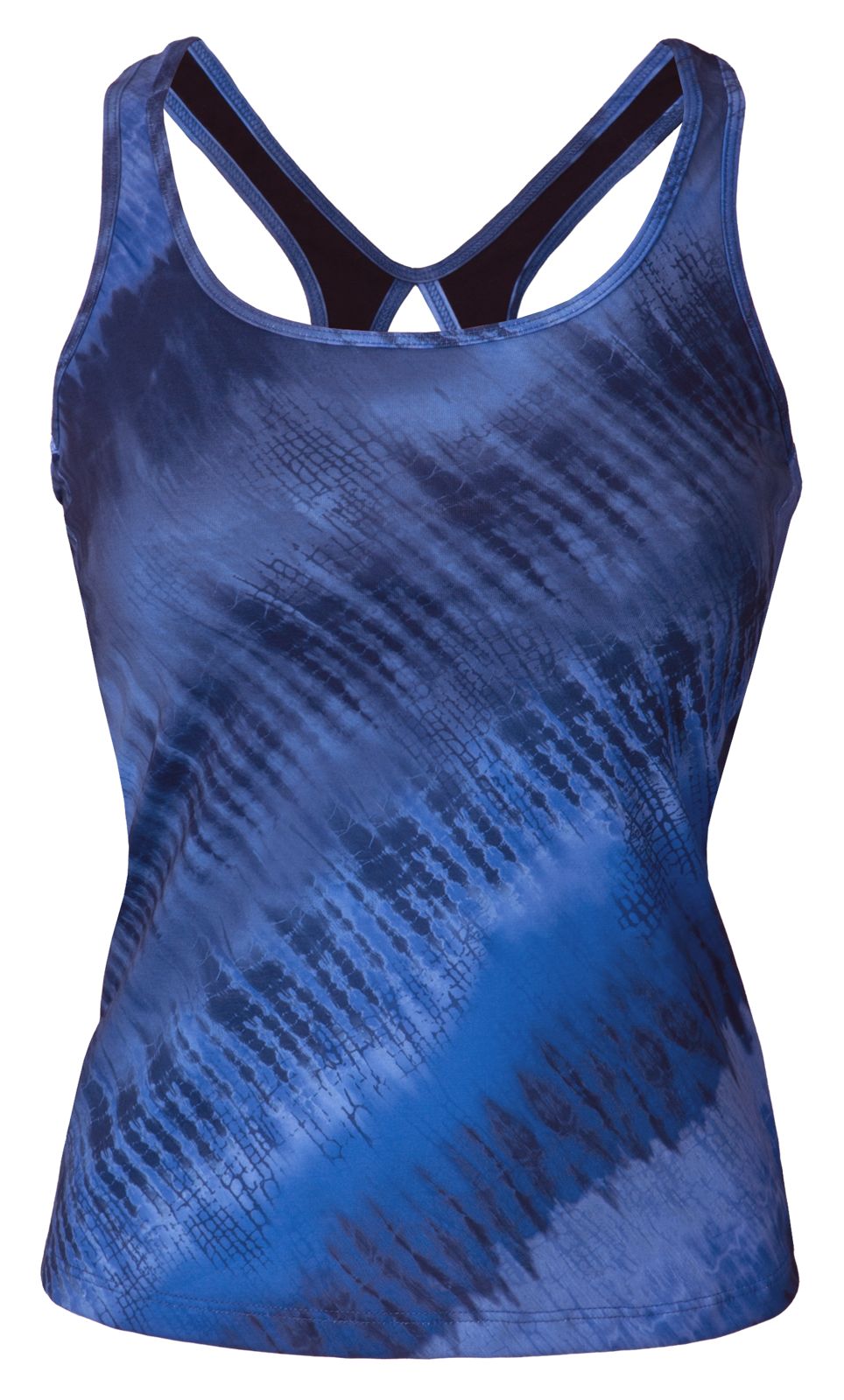 Long Bra Top, Baja Blue