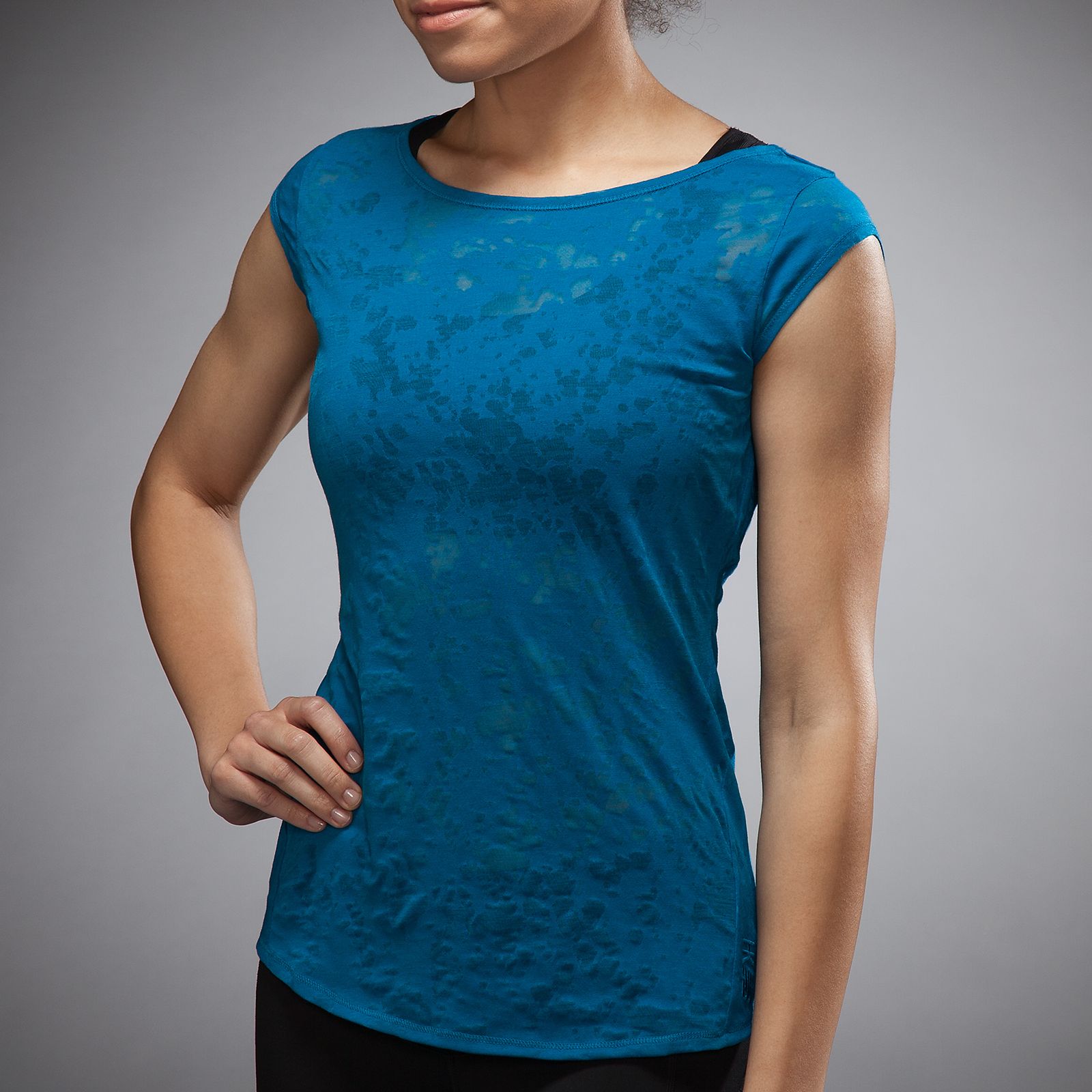 HKBN Burnout Tee, Mykonos Blue