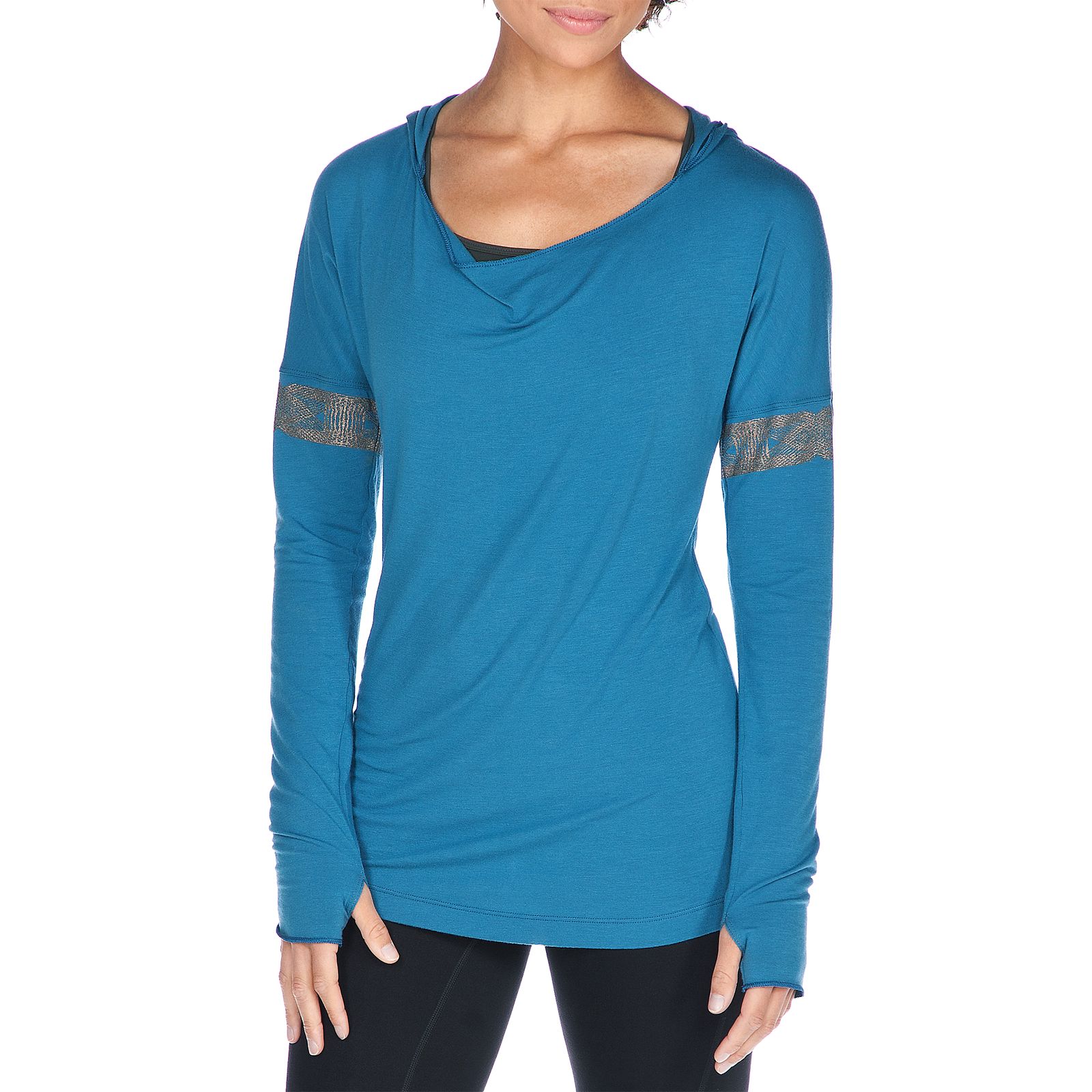 Dolman Longsleeve Tunic, Blue