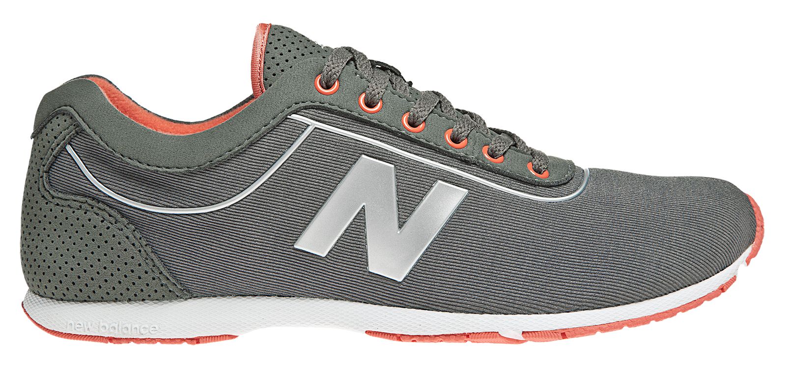 New Balance 201, Charcoal Grey with Orange