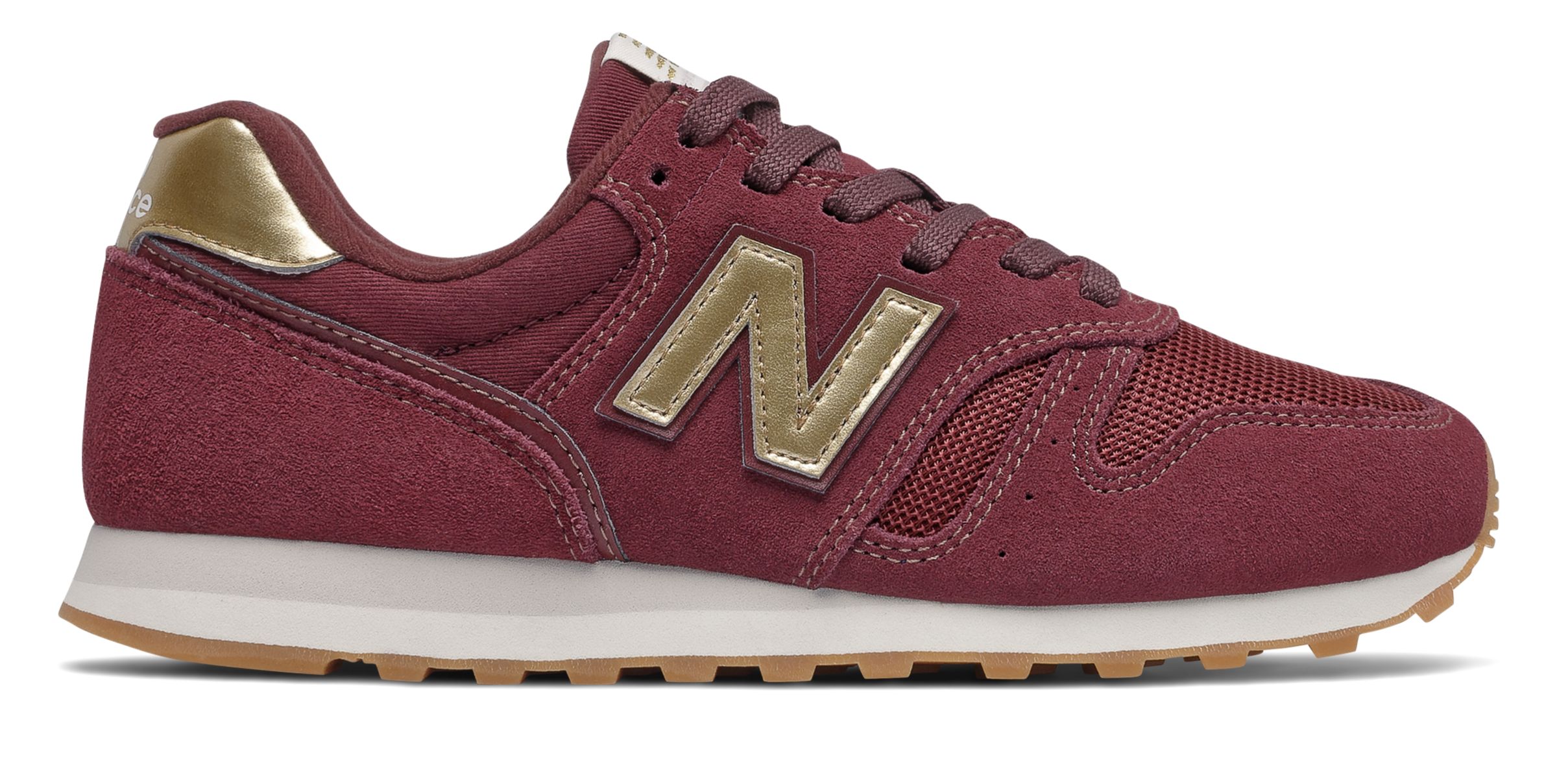 Femme New Balance WL373 - NB Burgundy/Gold, NB Burgundy/Gold - WL373FA2