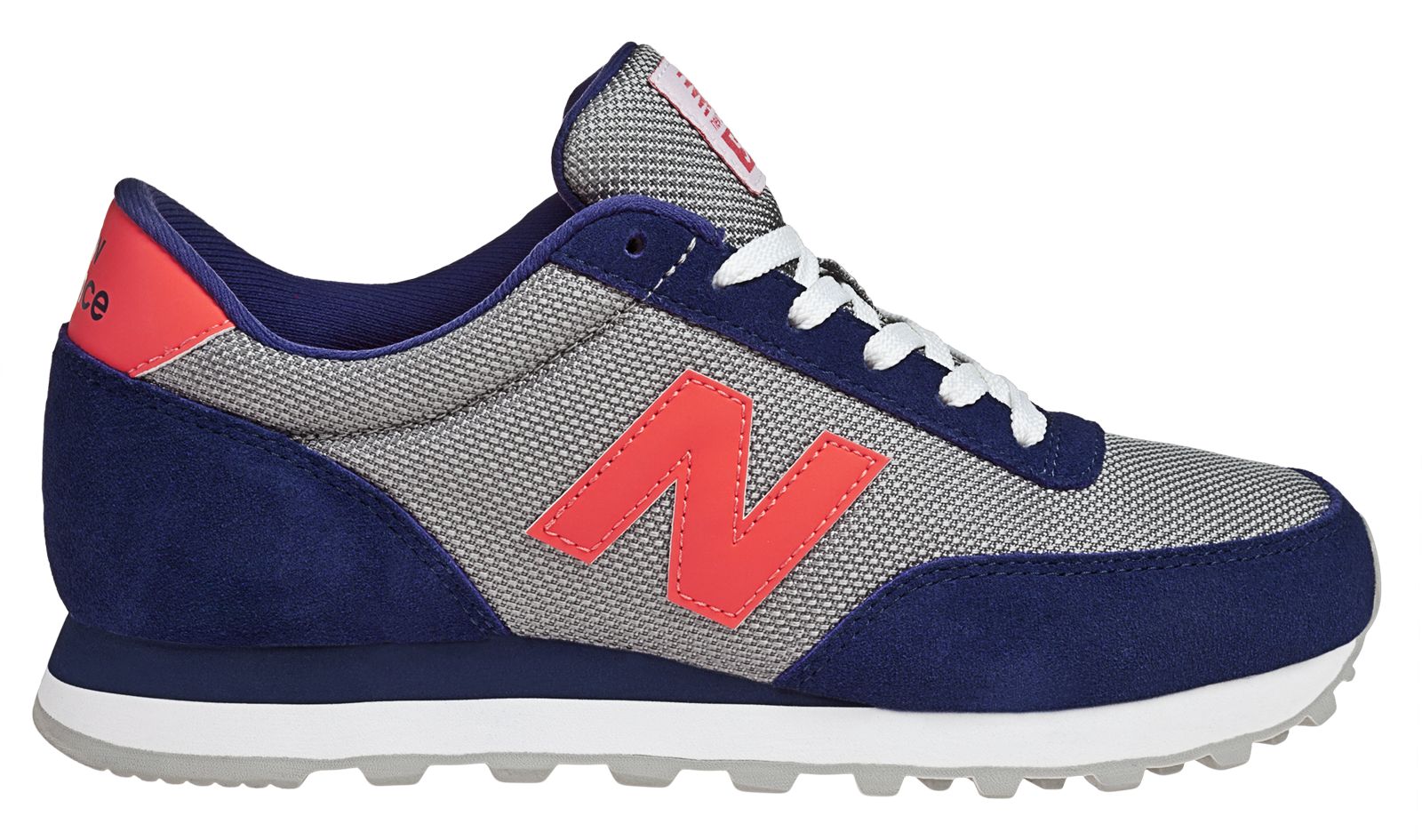 New Balance 501, Navy with Orange