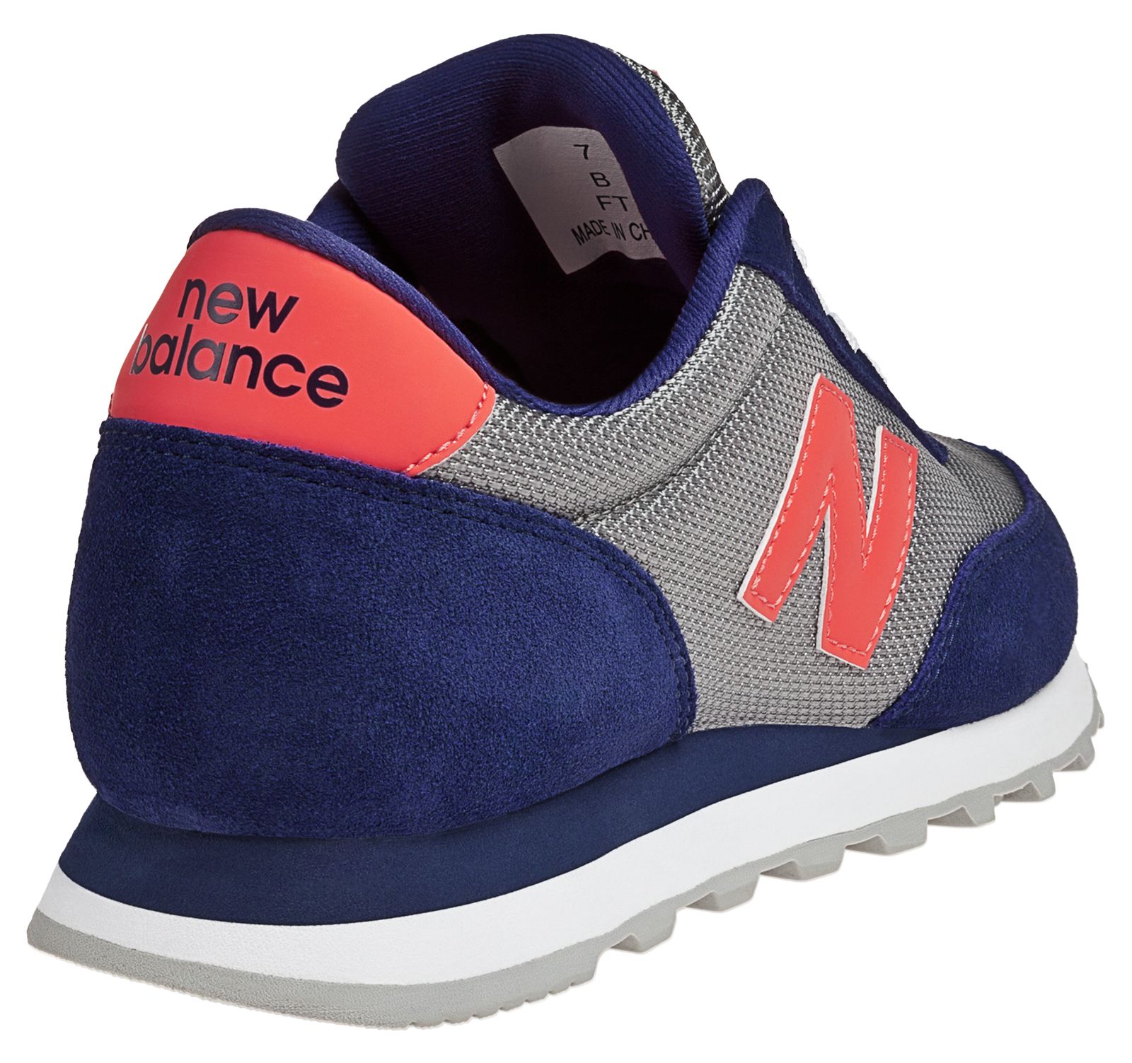 New Balance 501, Navy with Orange