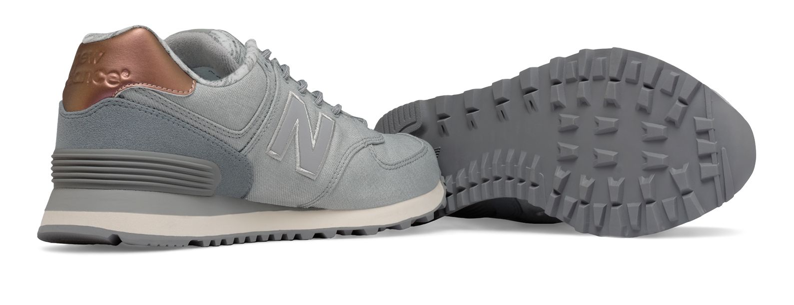 new balance 574 rose gold et grise