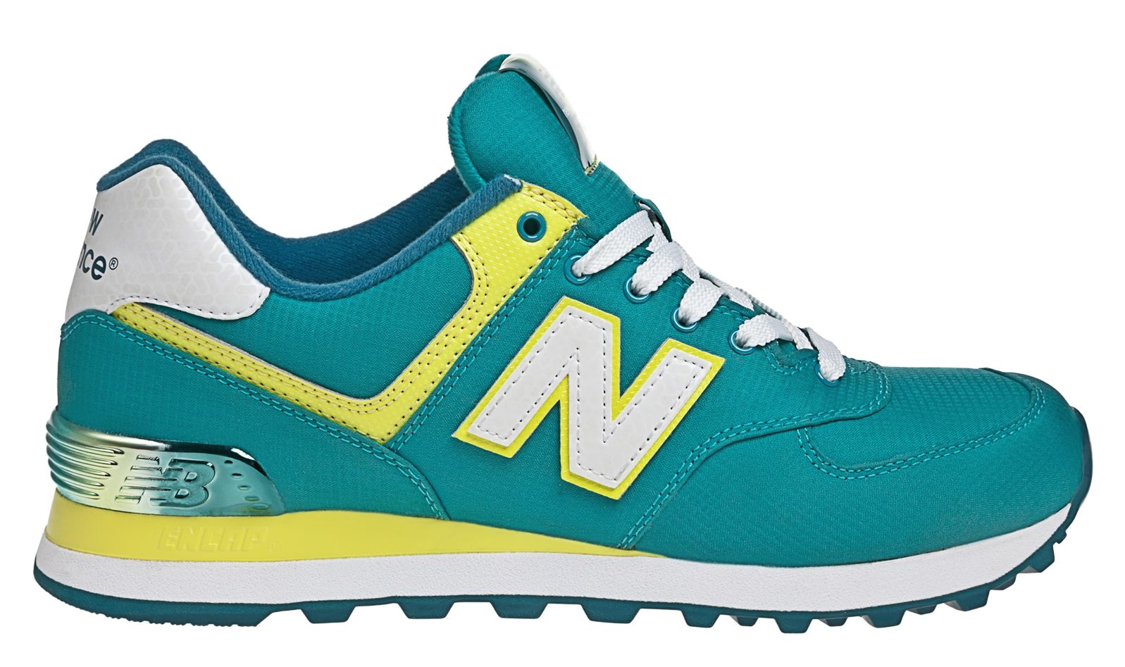 Alpine 574, Teal with Neon Yellow
