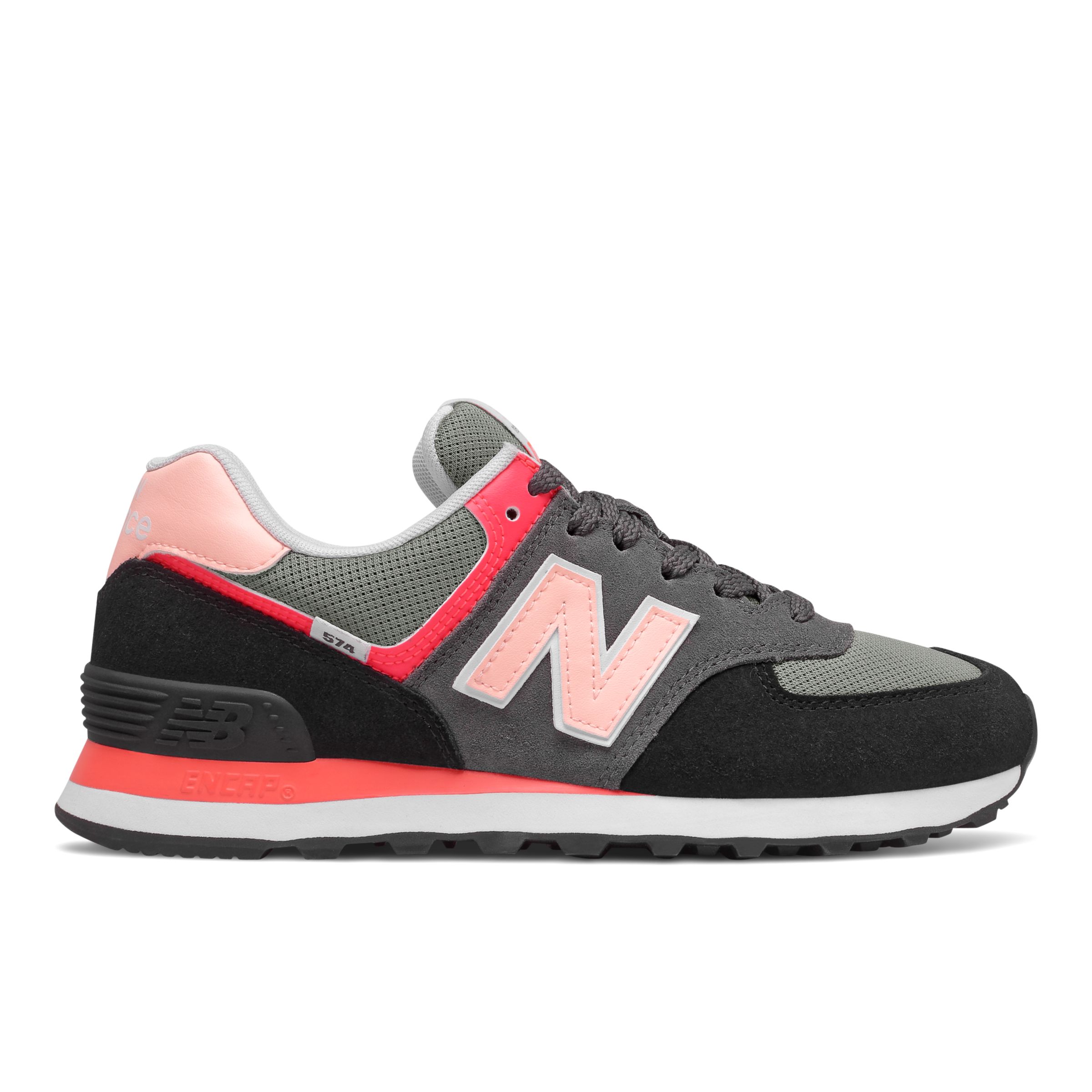 Donna New Balance 574 - Black/Cloud Pink, Black/Cloud Pink - WL574ST2