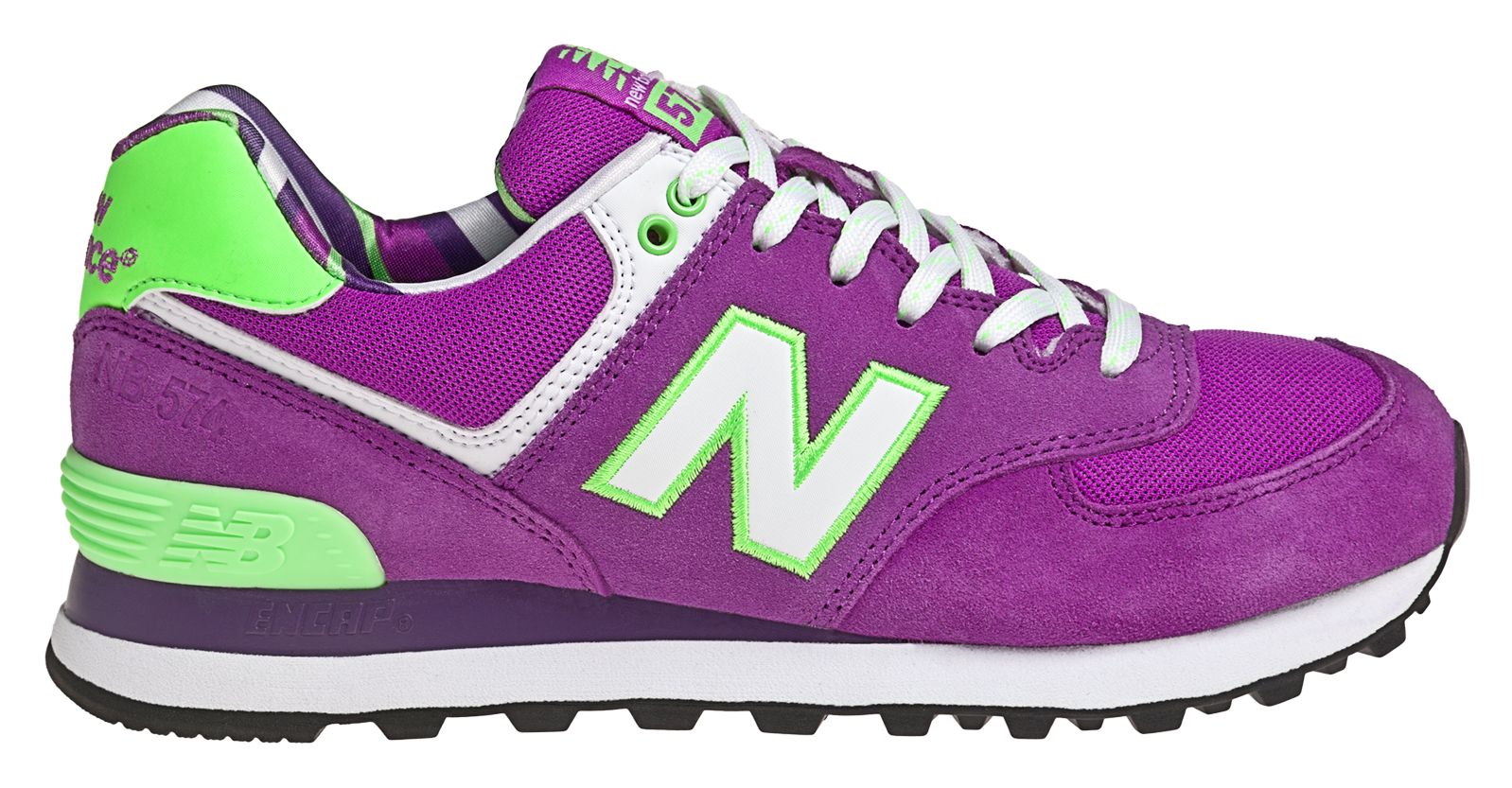 Yacht Club 574, Purple Cactus Flower with Green Oasis & Navy