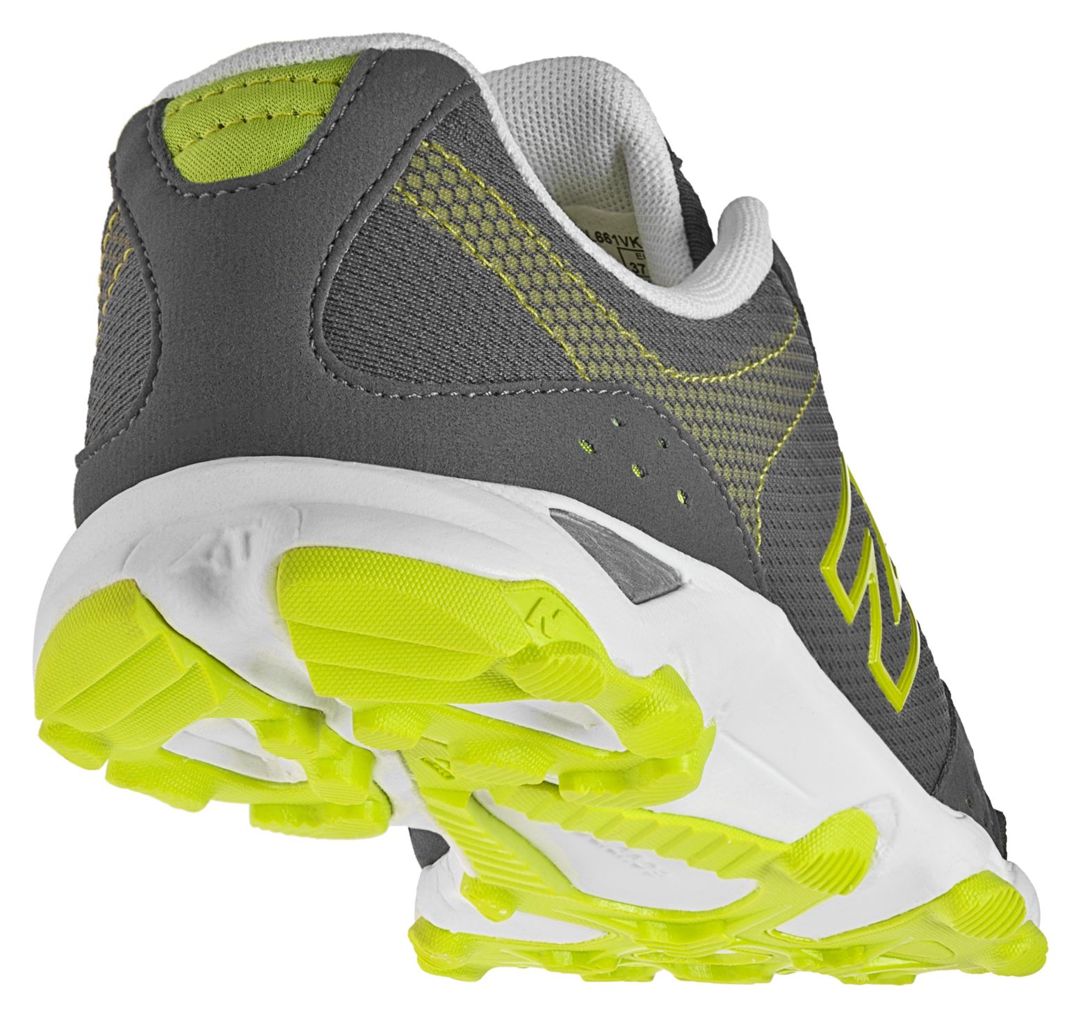 New Balance 661, Grey with Neon Yellow