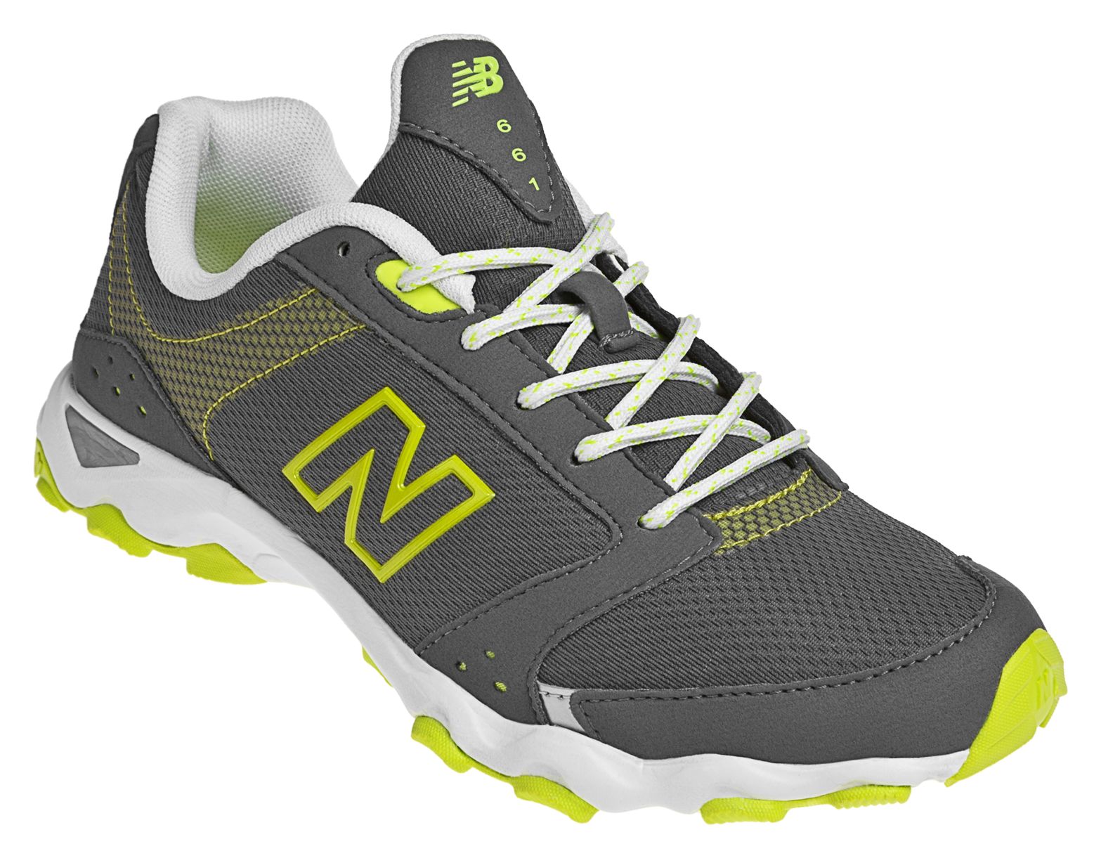 New Balance 661, Grey with Neon Yellow