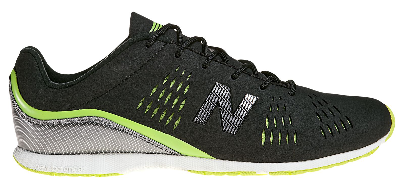 New Balance 773, Black with Lime Green & Silver