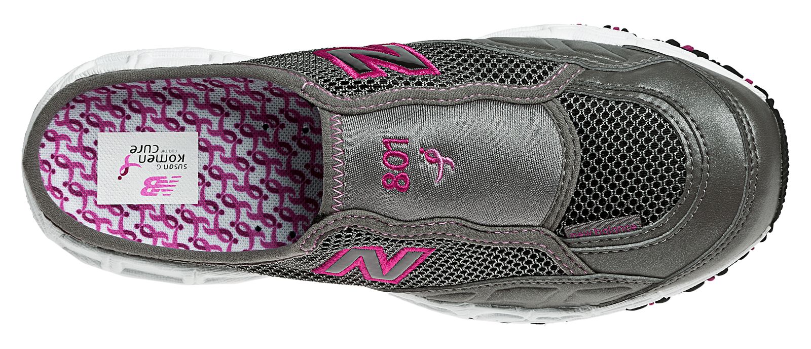 New Balance 801, Grey with Pink
