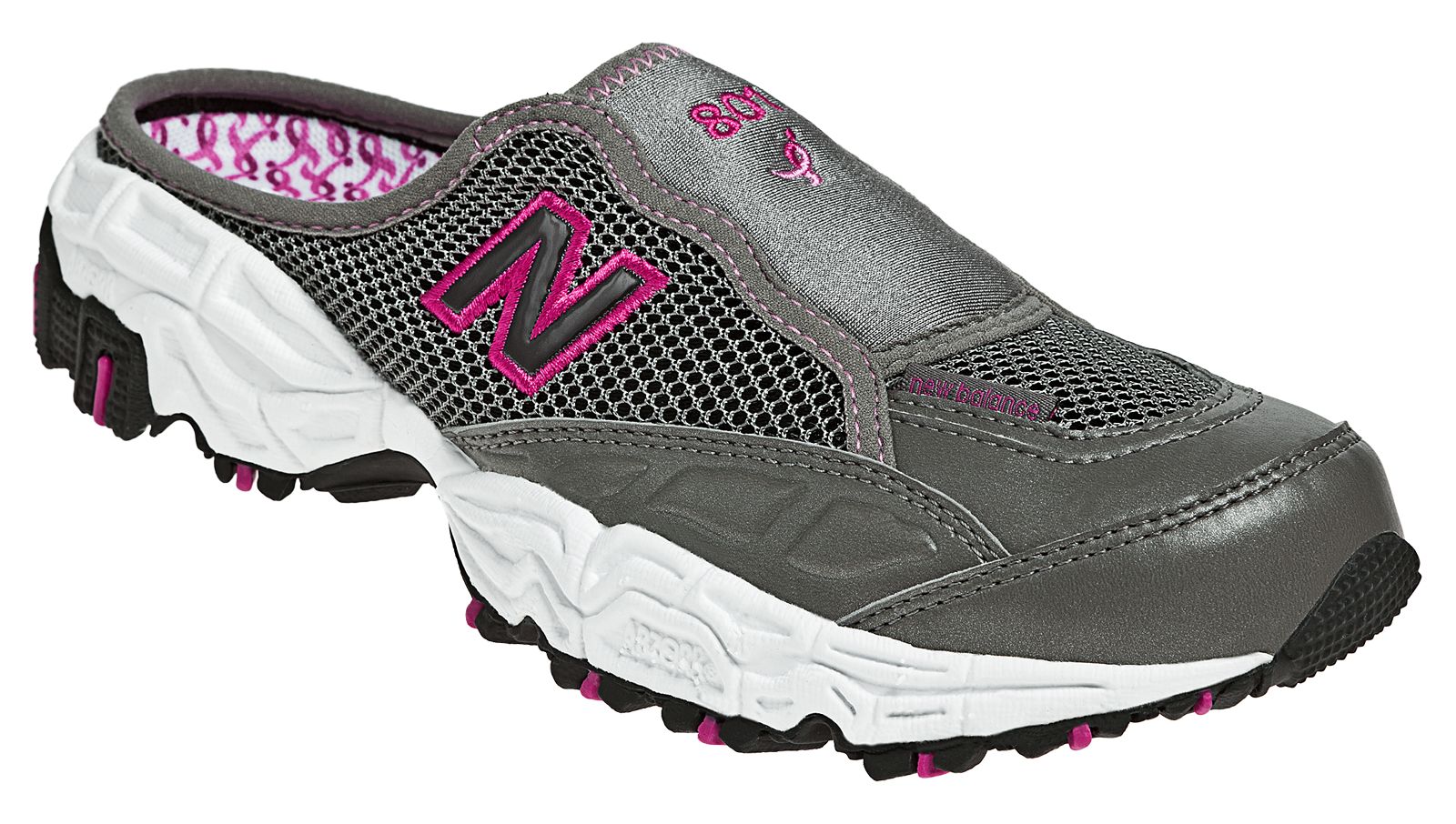 New Balance 801, Grey with Pink