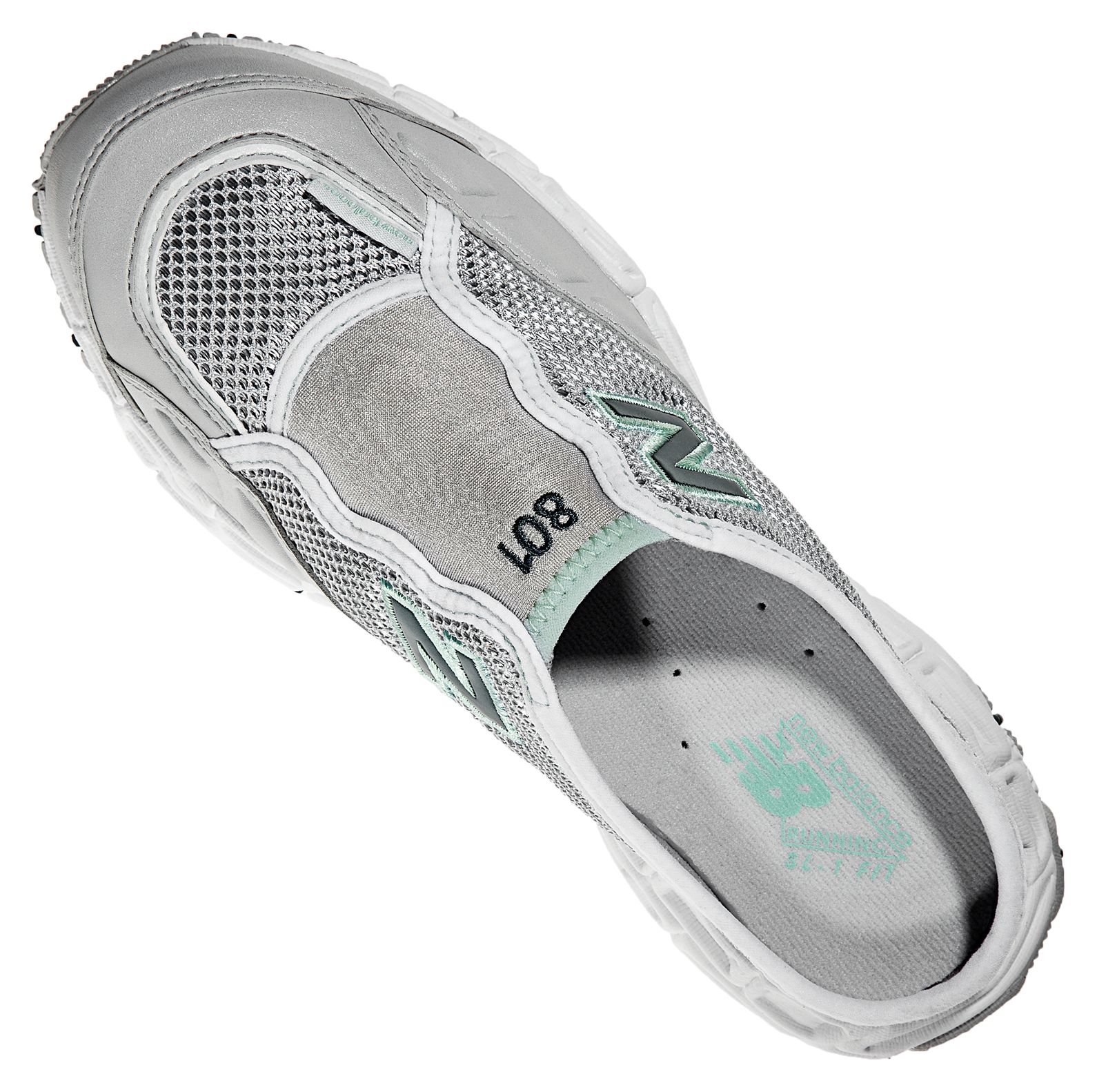 New Balance 801, Silver with Green