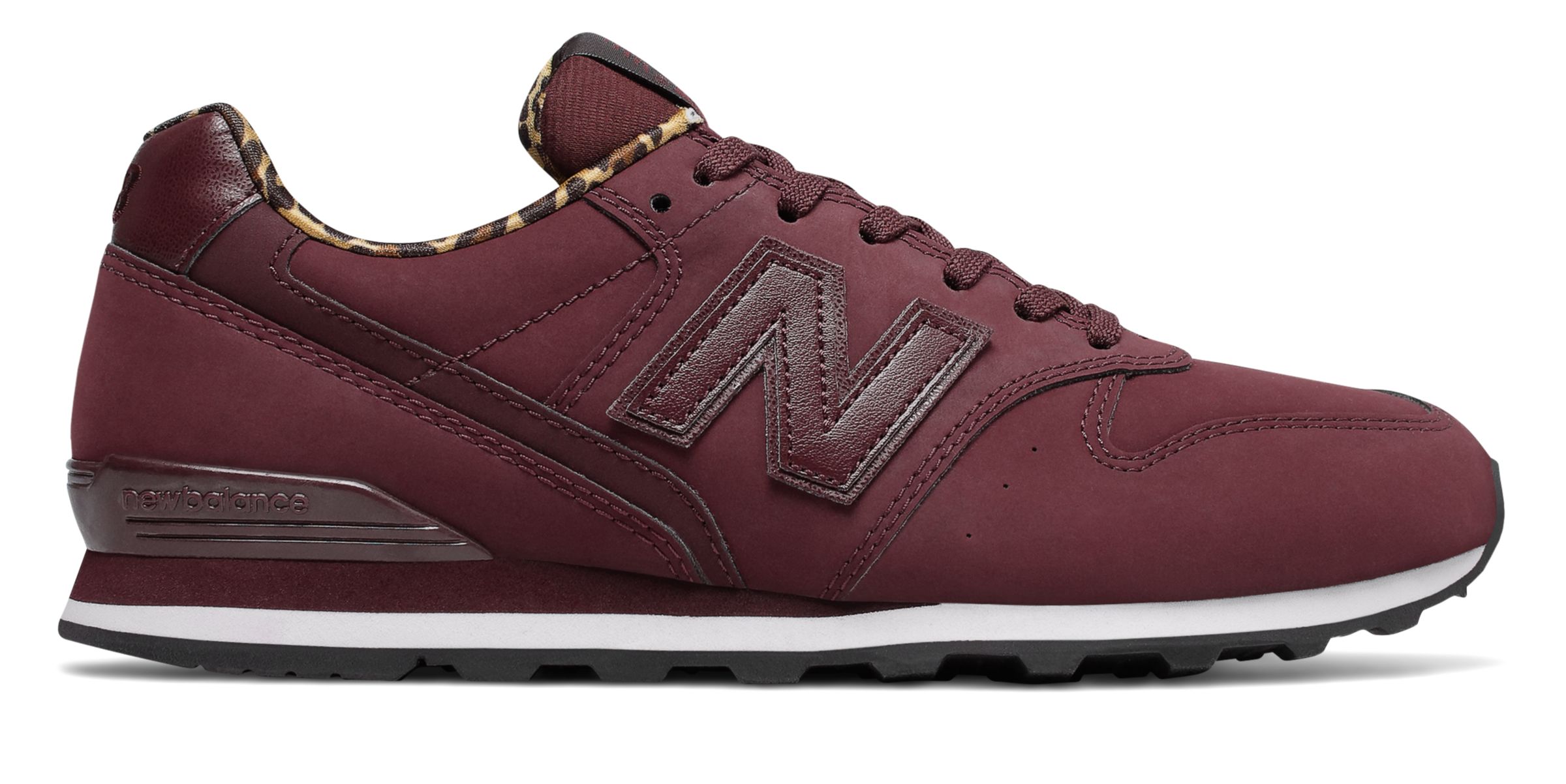 New Balance 996 Shoes - NB Burgundy/Classic Gold - WL996CM