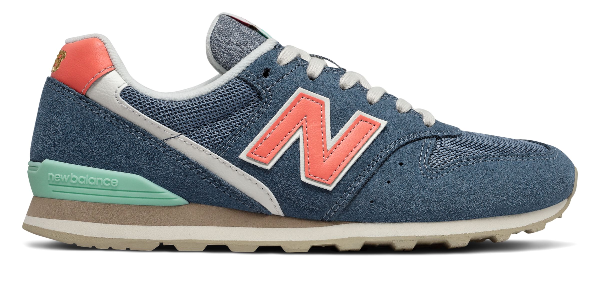 New Balance 996 Shoes - Stone Blue/Natural Peach - WL996COM