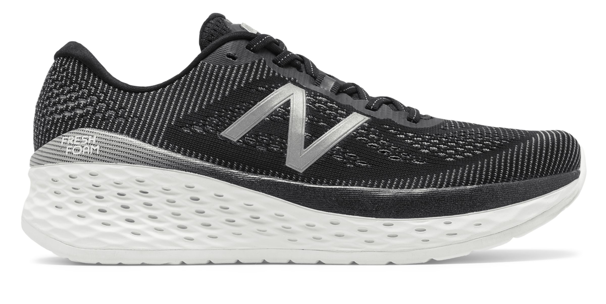 Mujeres New Balance Fresh Foam More - Black/Orca, Black/Orca - WMORBK