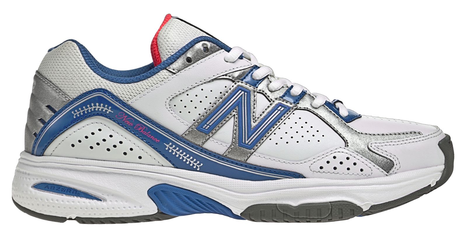 New Balance 1100, White with Blue & Orange