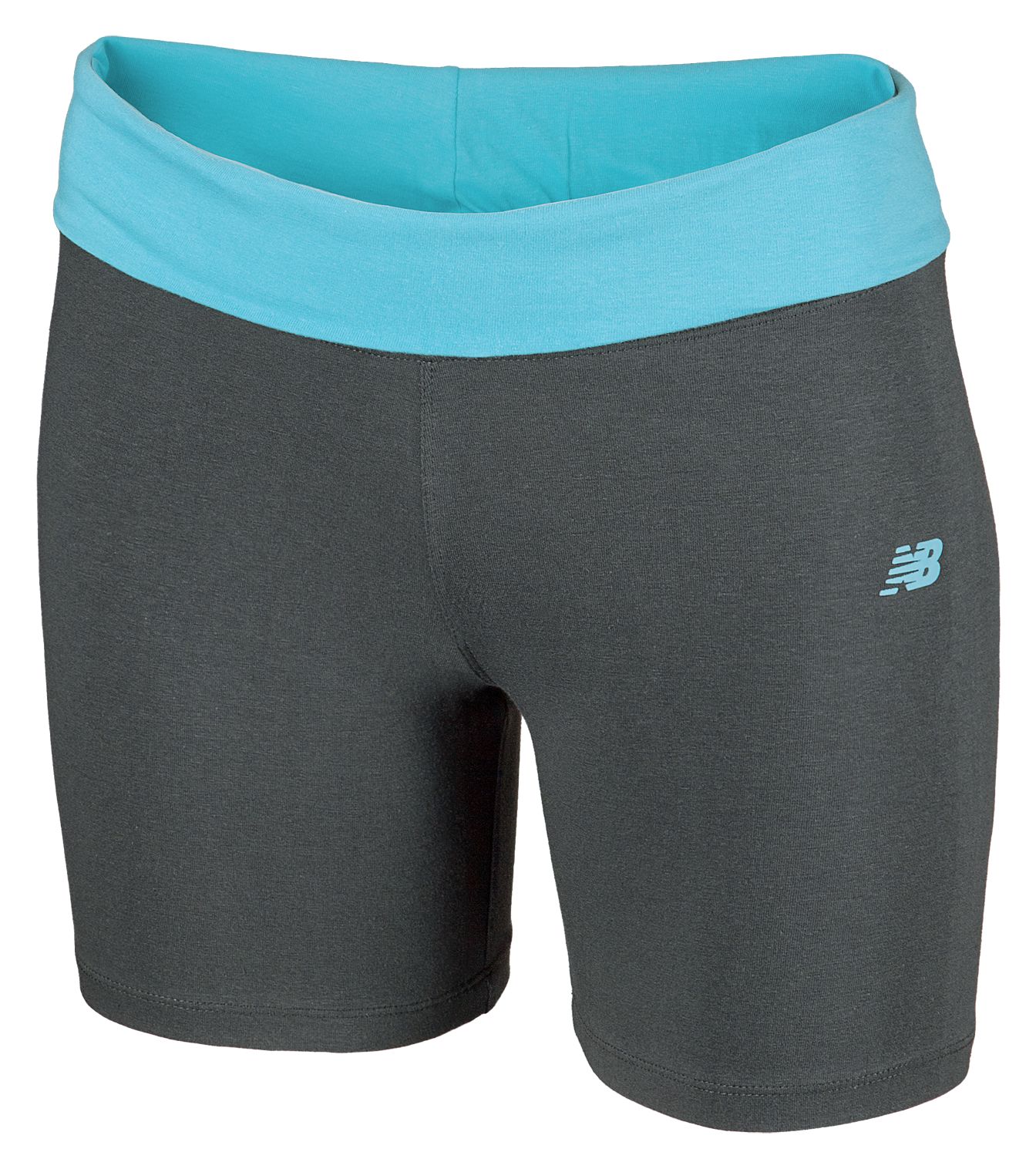 After Workout Short, Grey with Bachelor Button