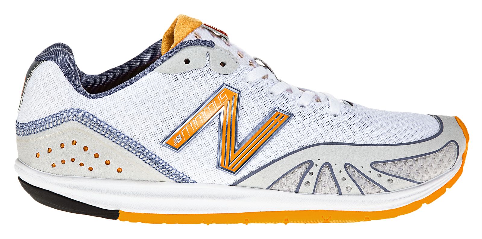 Minimus 10, White with Orange & Blue