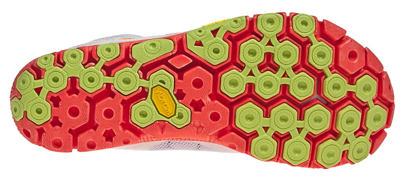 Minimus 10V2, White with Coral &amp; Neon Yellow