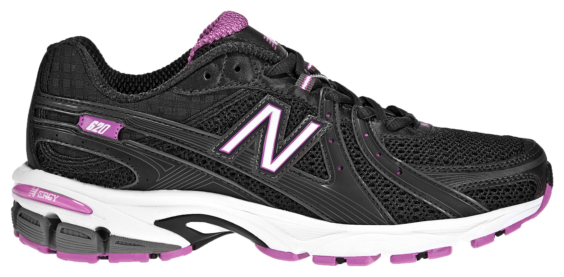 New Balance 620, Black with White & Pink