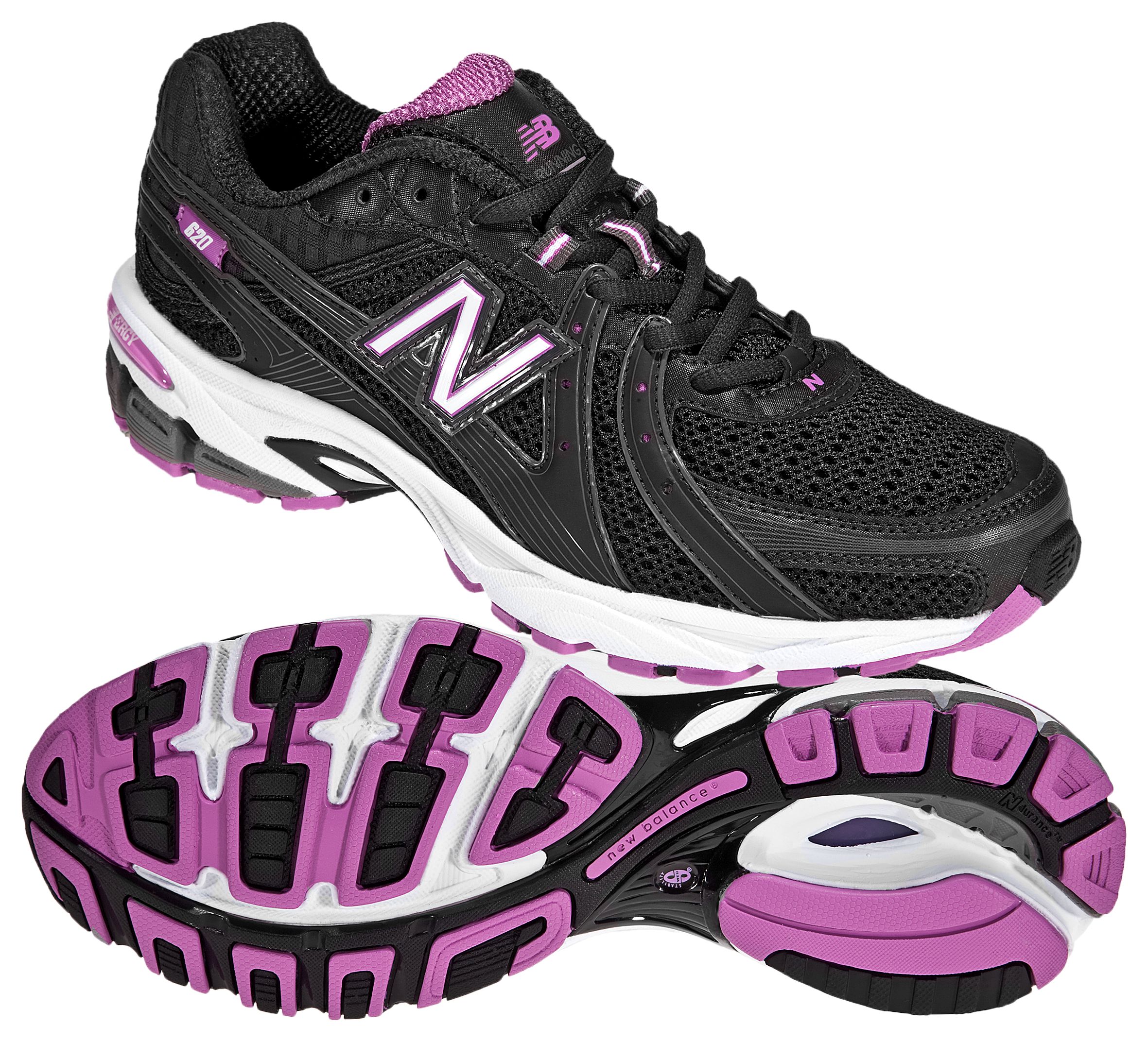 New Balance 620, Black with White &amp; Pink