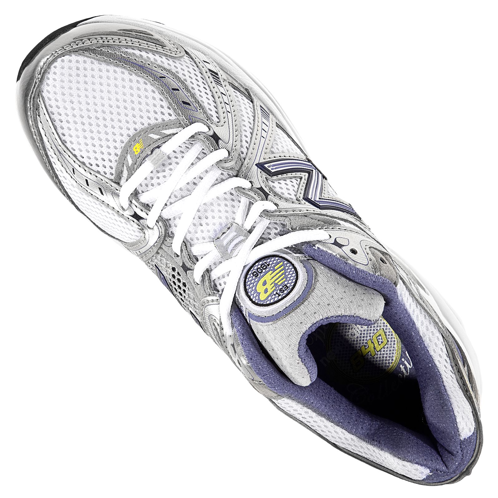 New Balance 840, White with Blue &amp; Silver