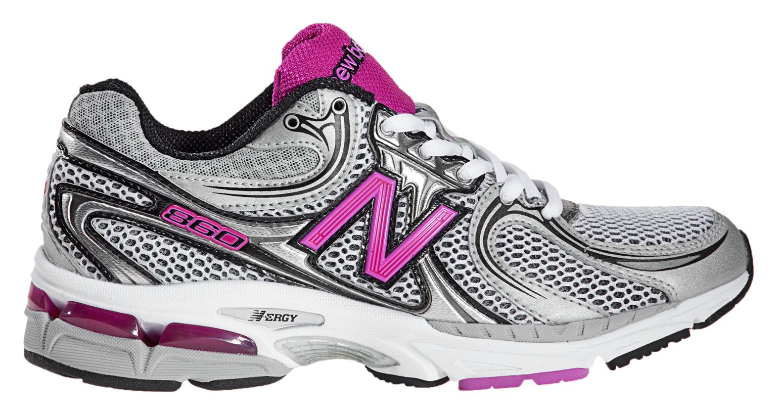 New Balance 860, Silver with Pink