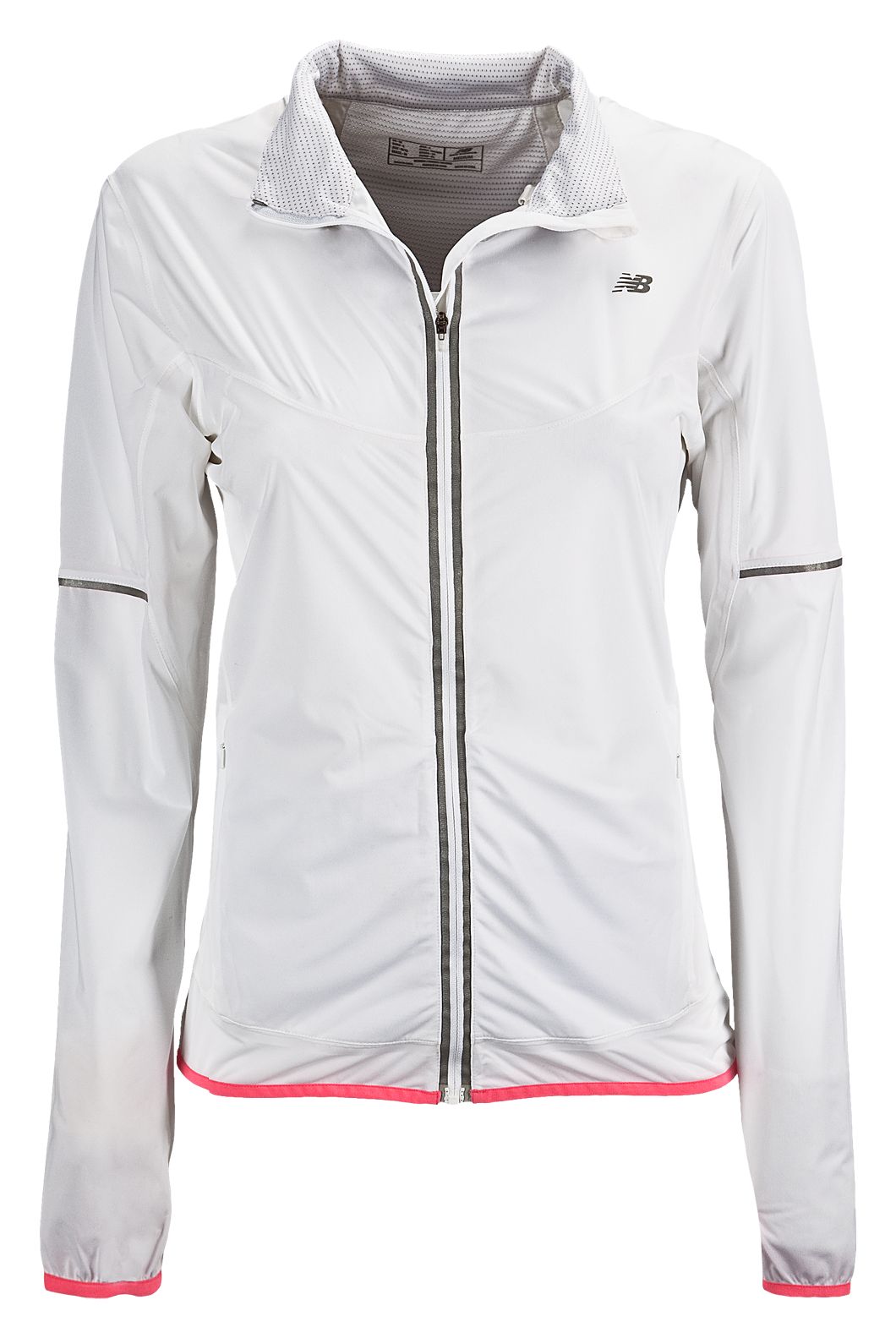 NBx Jacket, White with HI-Viz Pink