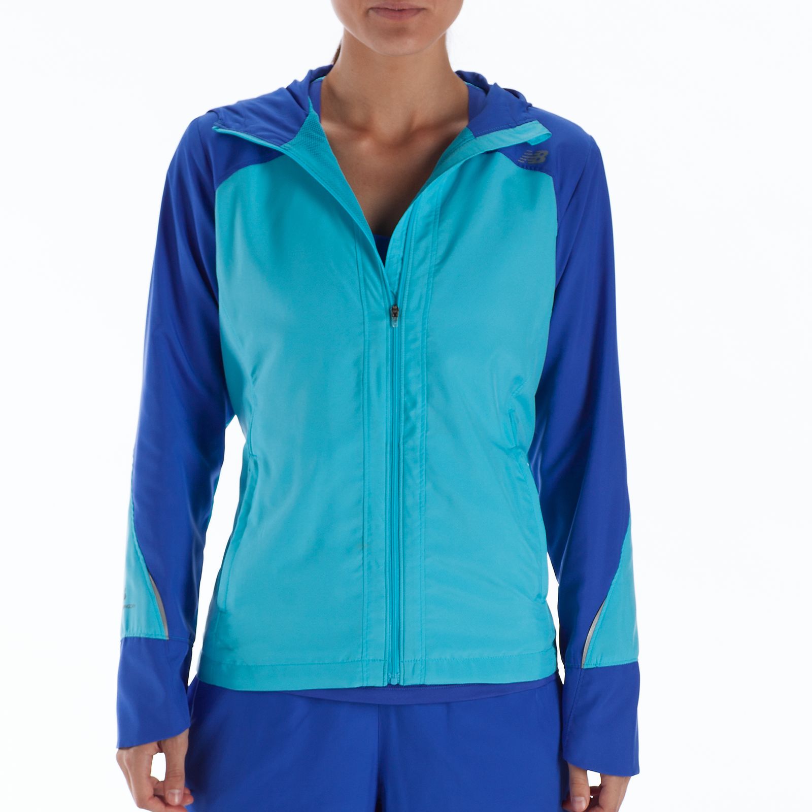 Sequence Hooded Jacket, Blue Atoll with Dazzling Blue