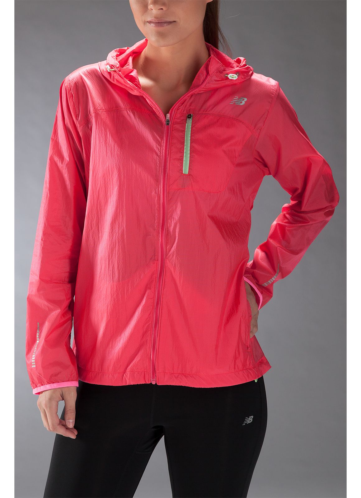 Impact Jacket, Diva Pink with Paradise Green