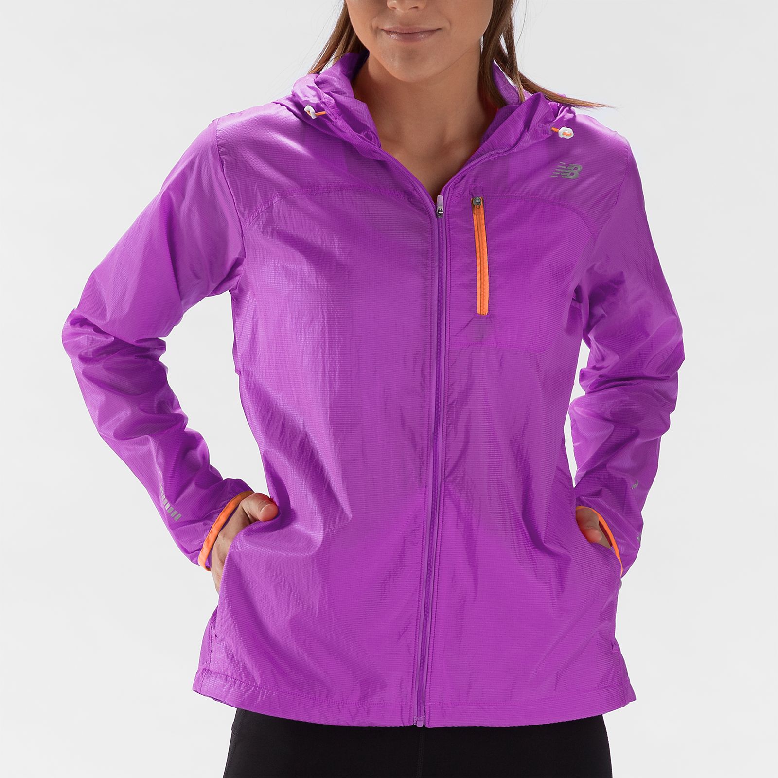 Impact Jacket, Purple Cactus Flower with Orange Pop