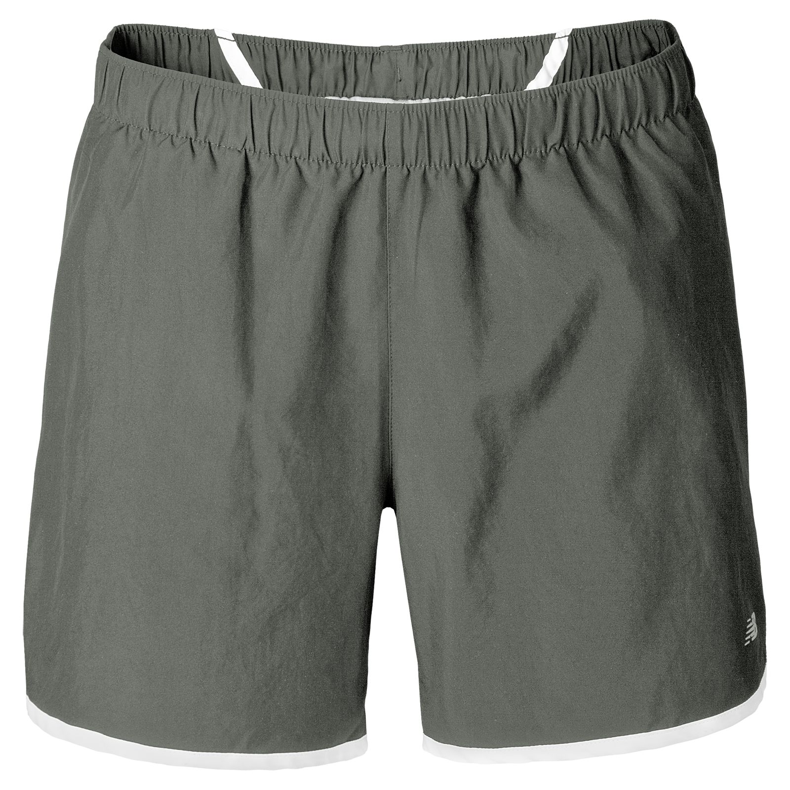 5 inchTempo Short, Asphalt Grey with White
