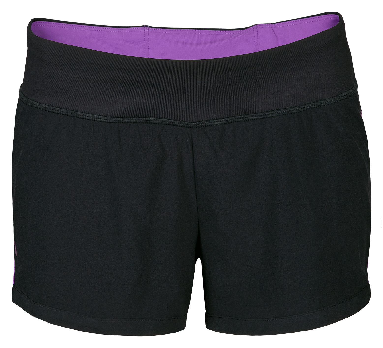 NBx Prism Run Short, Black with Dewberry