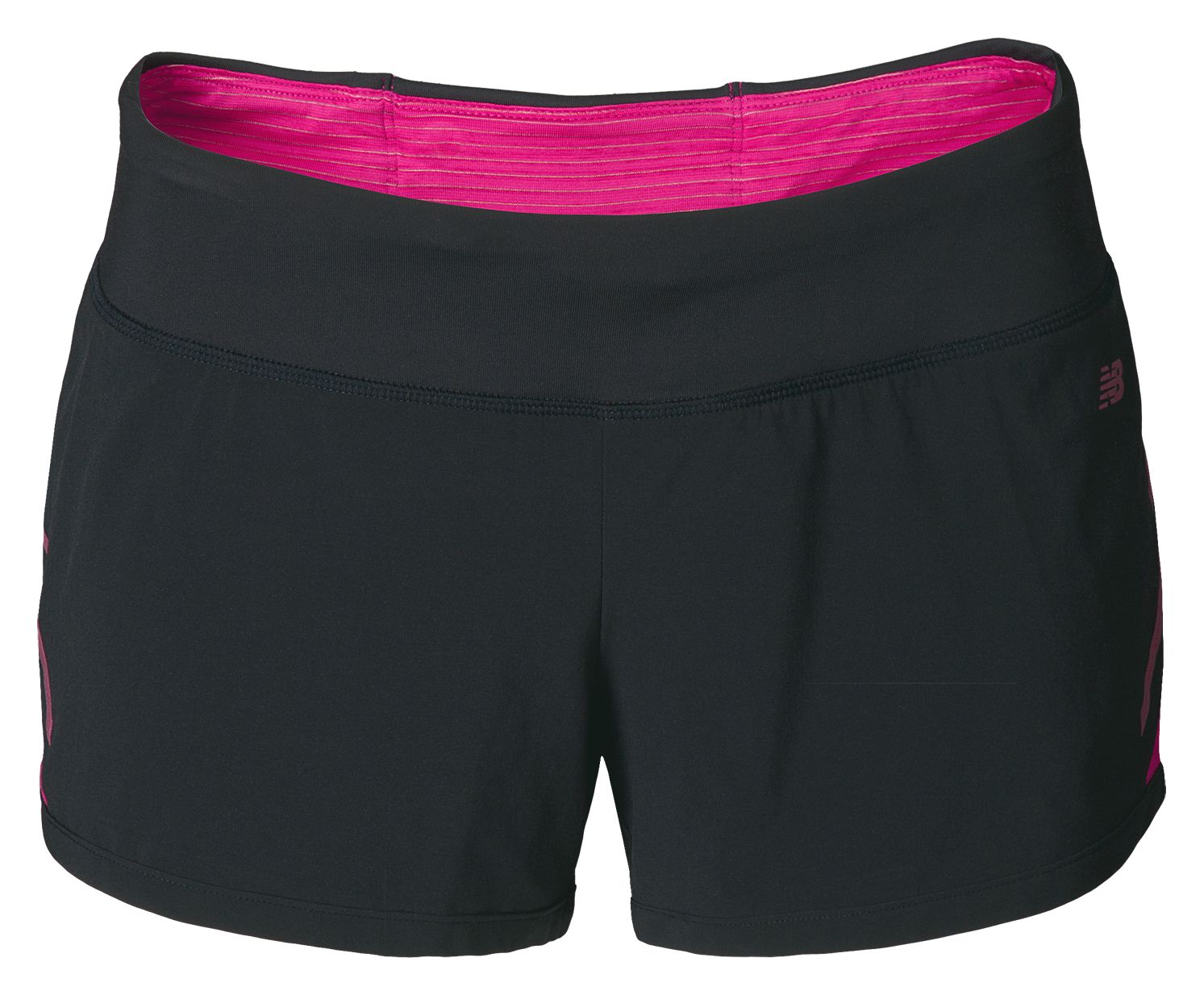 NBx Prism Run Short, Black with Virtual Pink