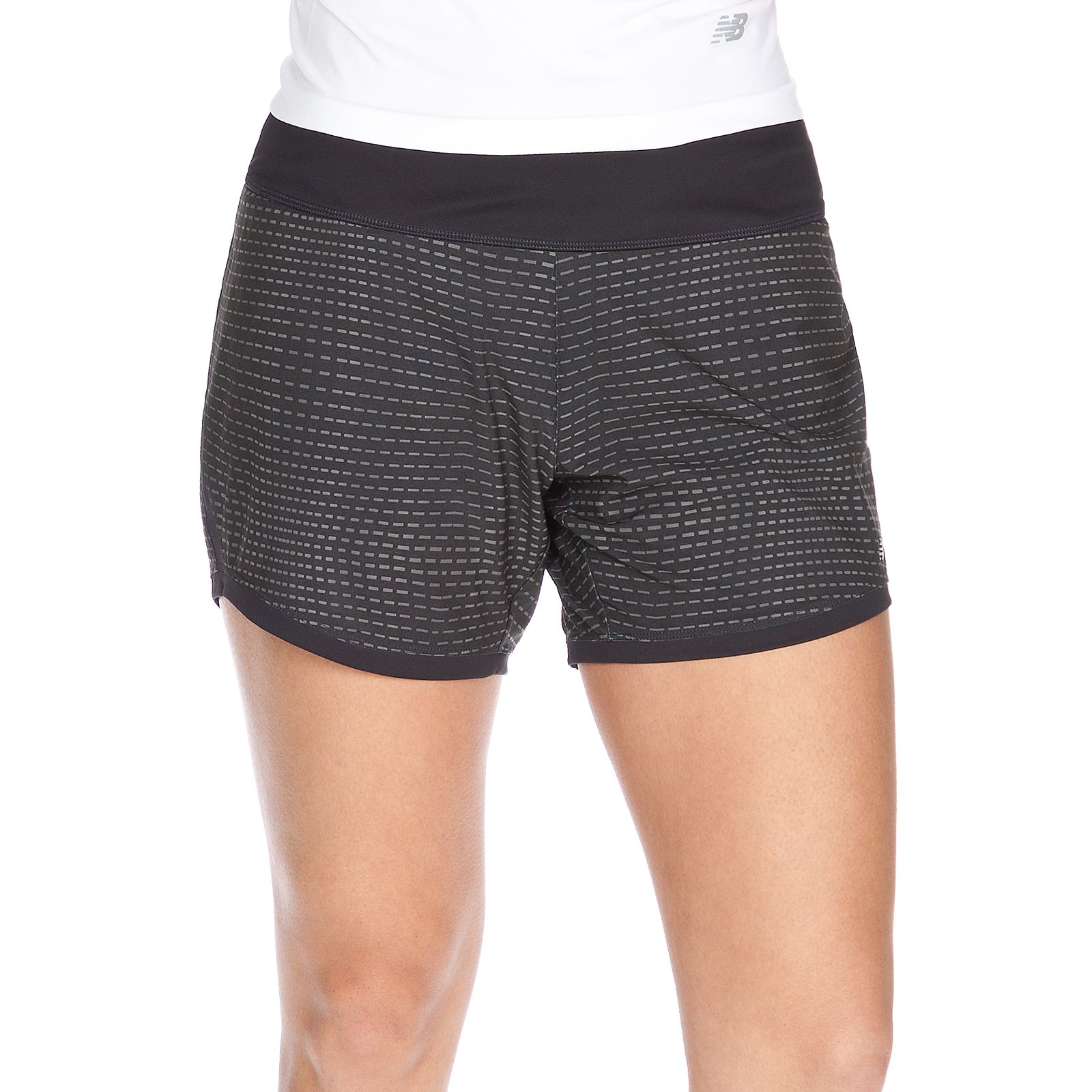 5 inch 2-in-1 Short - Print, Black with Grey