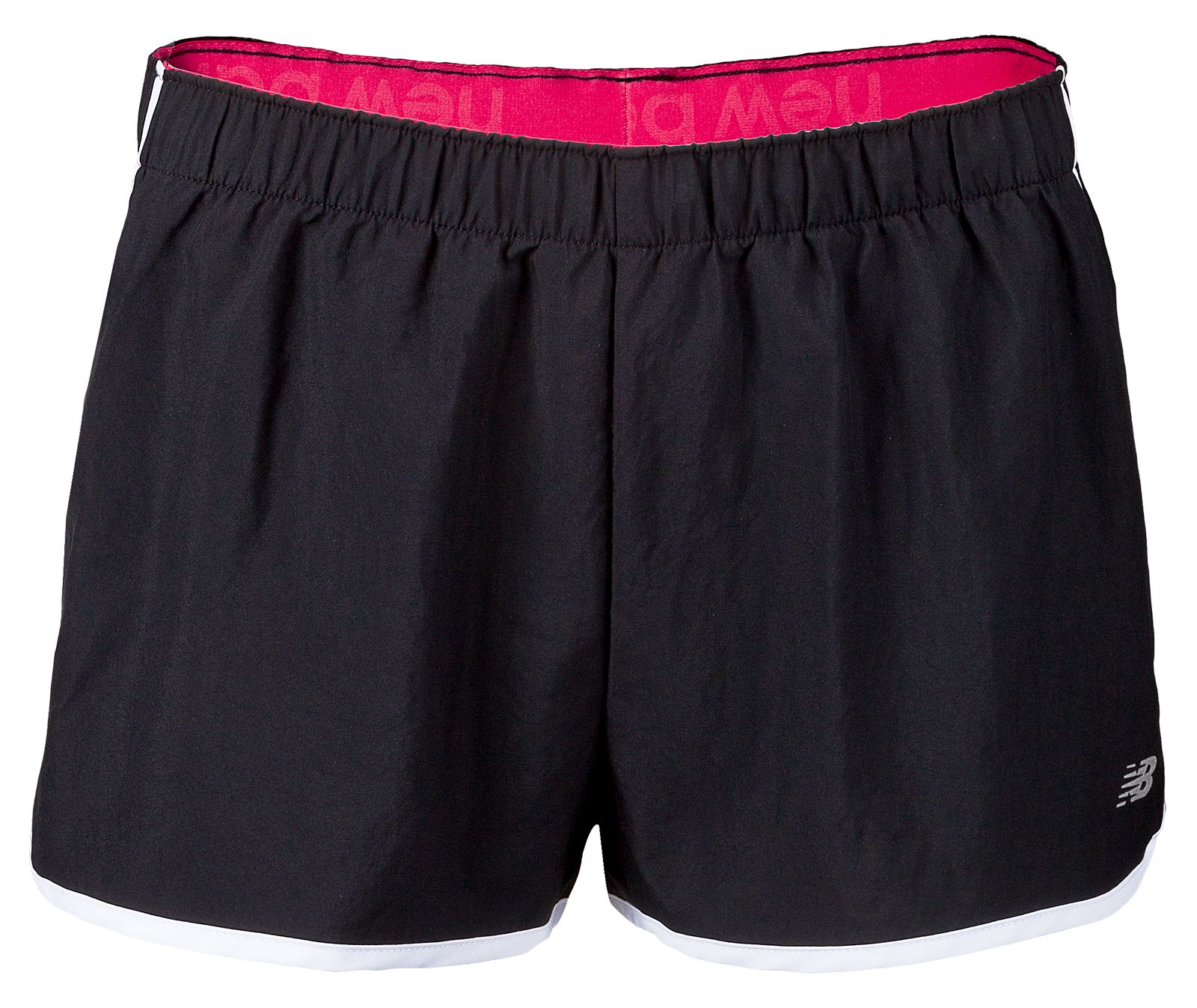 Momentum Short, Black with Raspberry & White