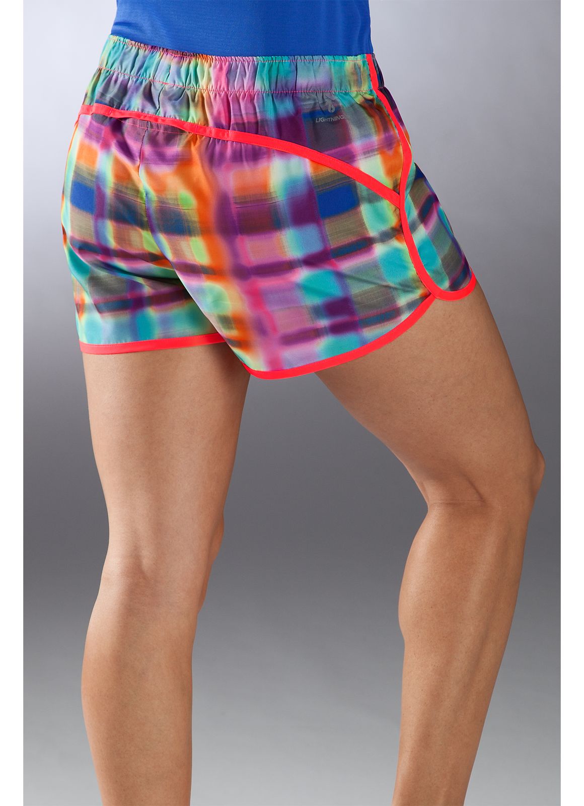 Momentum Short Graphic, Pink with Yellow &amp; Green