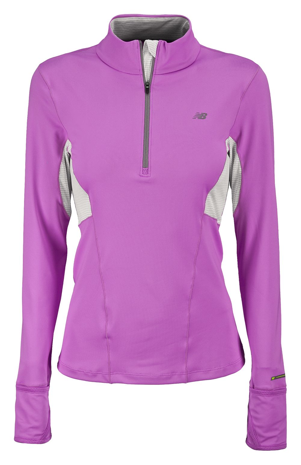 NBx Long Sleeve Half-Zip, Spring Crocus with White