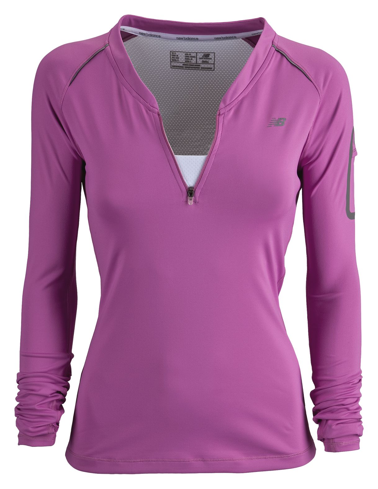 Long Sleeve Half Zip, Spring Crocus