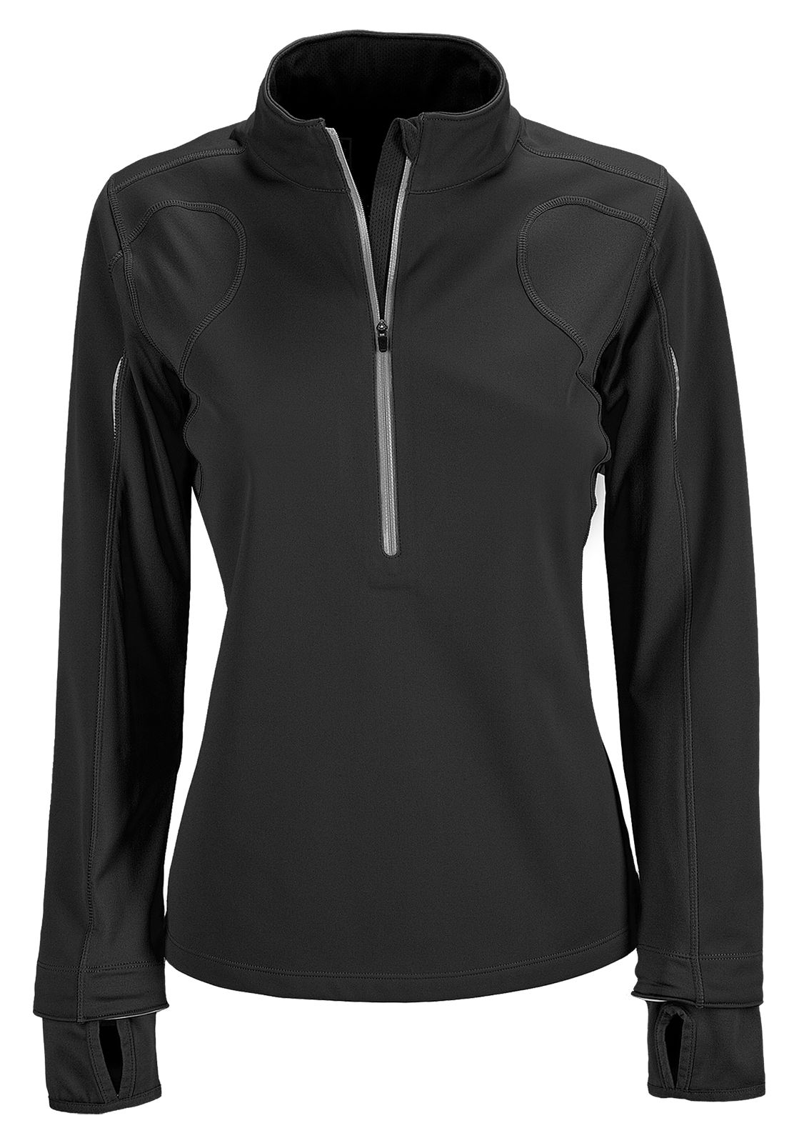 NBx Windblocker Half Zip, Black