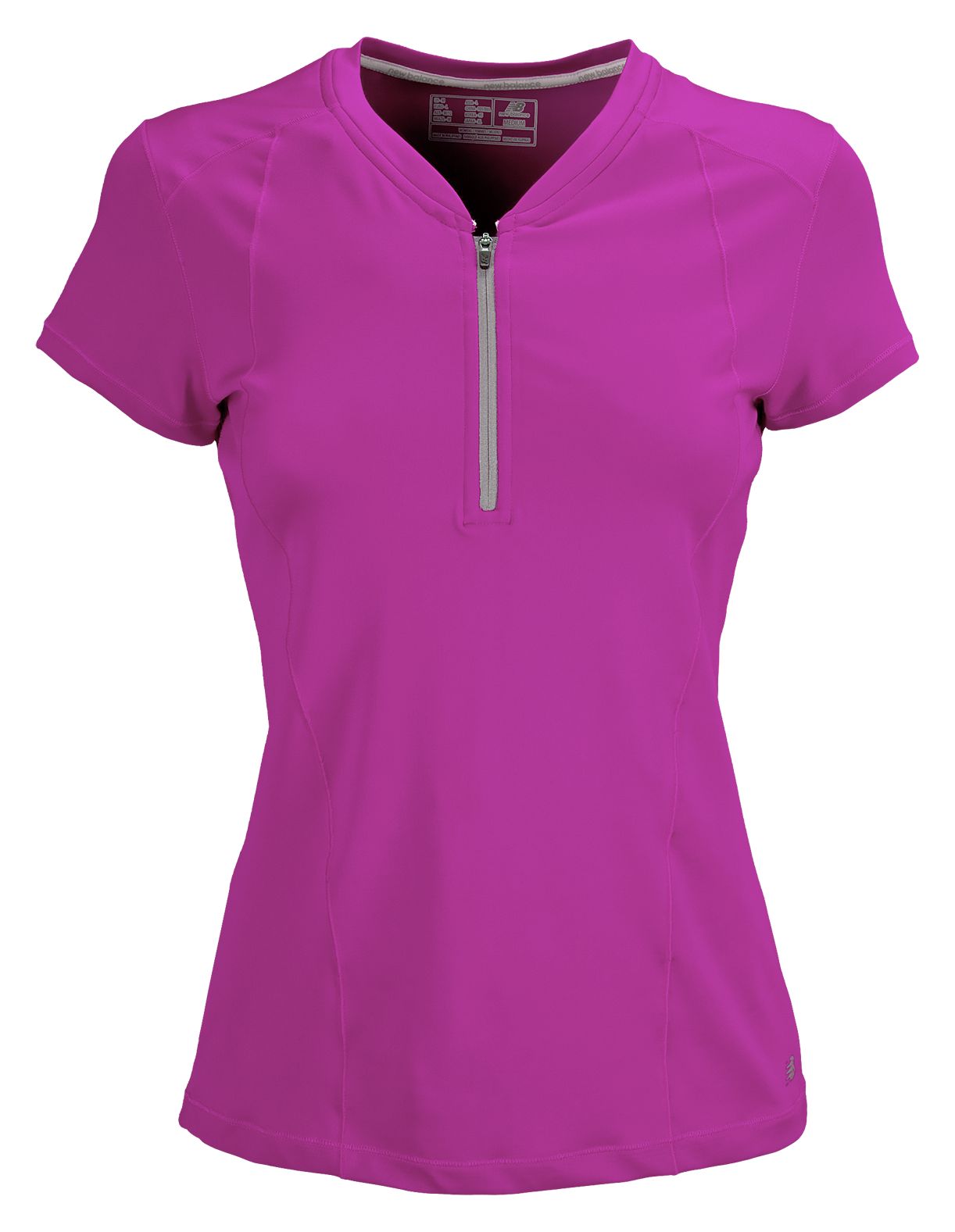 Short Sleeve Half Zip, Vivid Viola