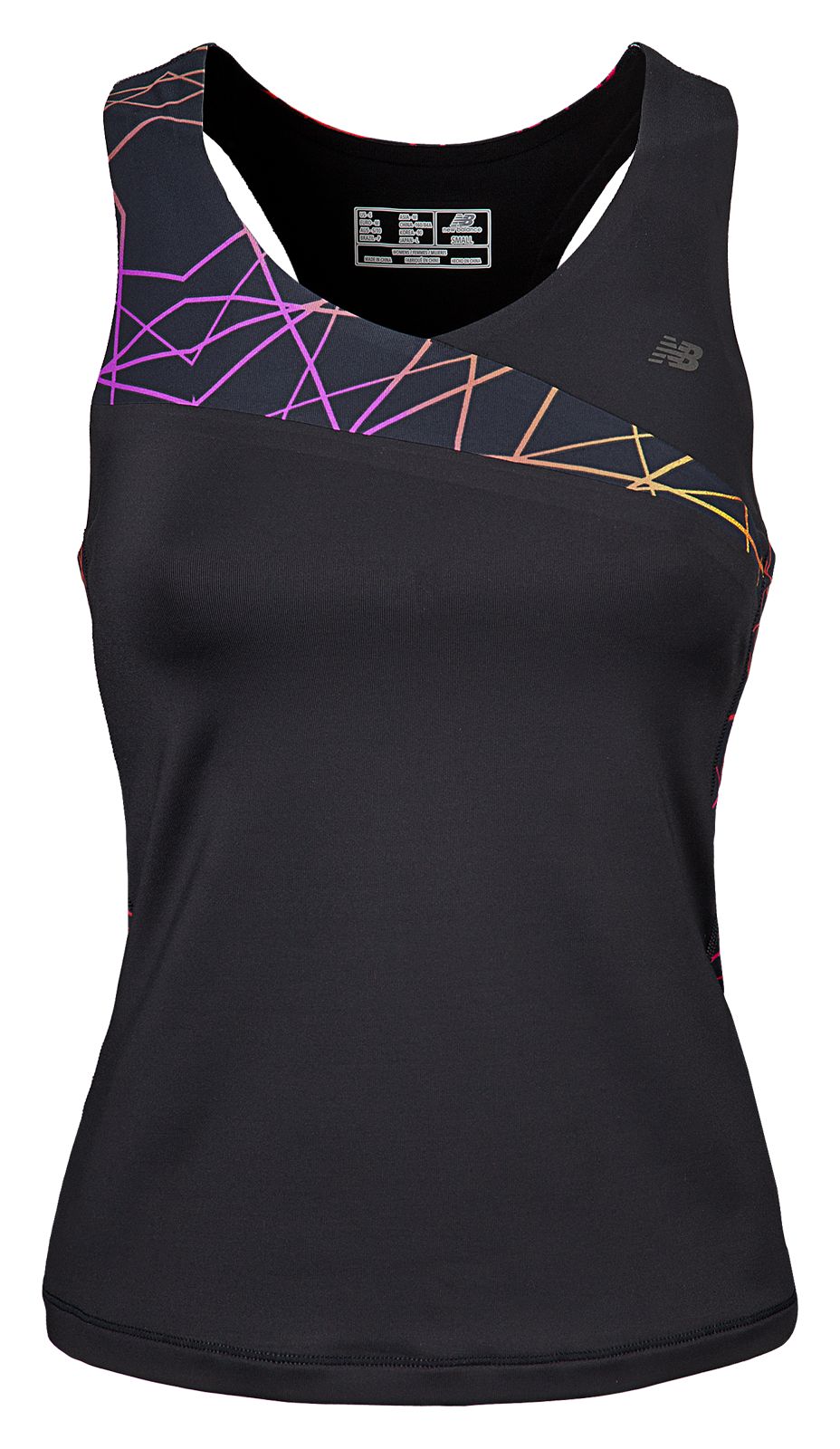 NBx Prism Tank, Black with Purple &amp; Orange